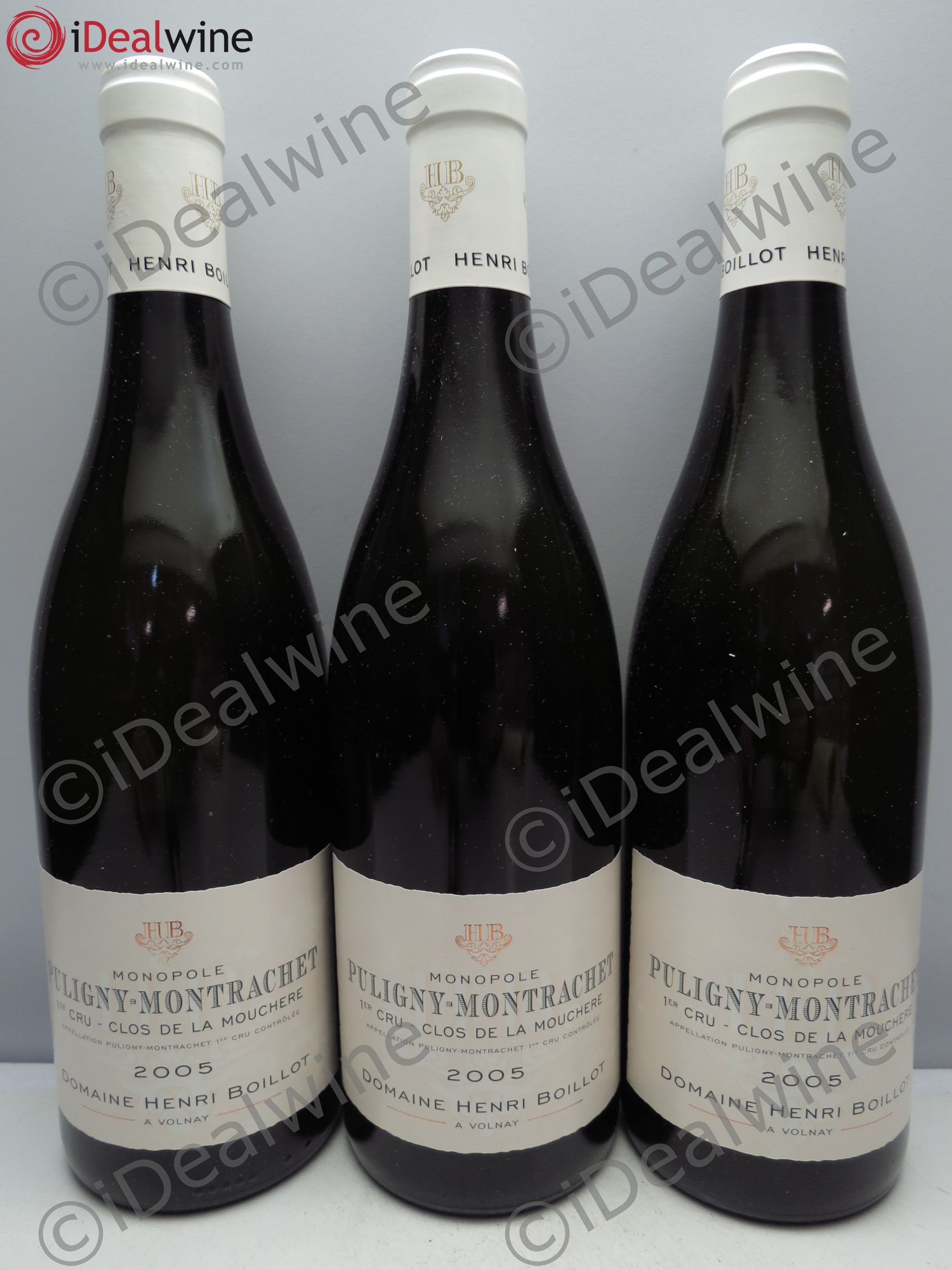 Puligny-Montrachet 1er Cru Clos de la Mouchère Henri Boillot (Domaine) 2005 - Lot de 3 bouteilles - 0