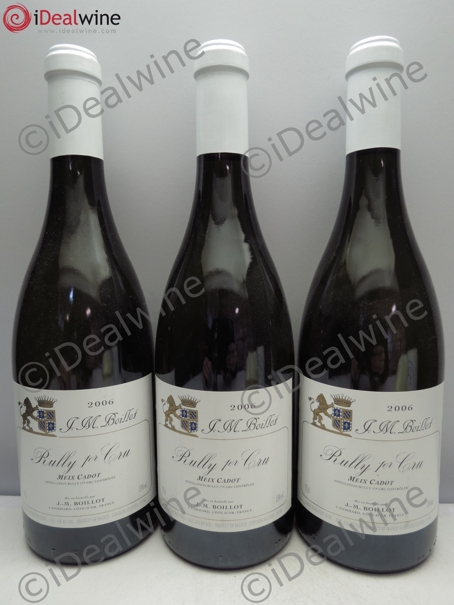 Rully 1er Cru Meix Cadot - JM Boillot 2006 - Posten von 3 Flaschen - 0