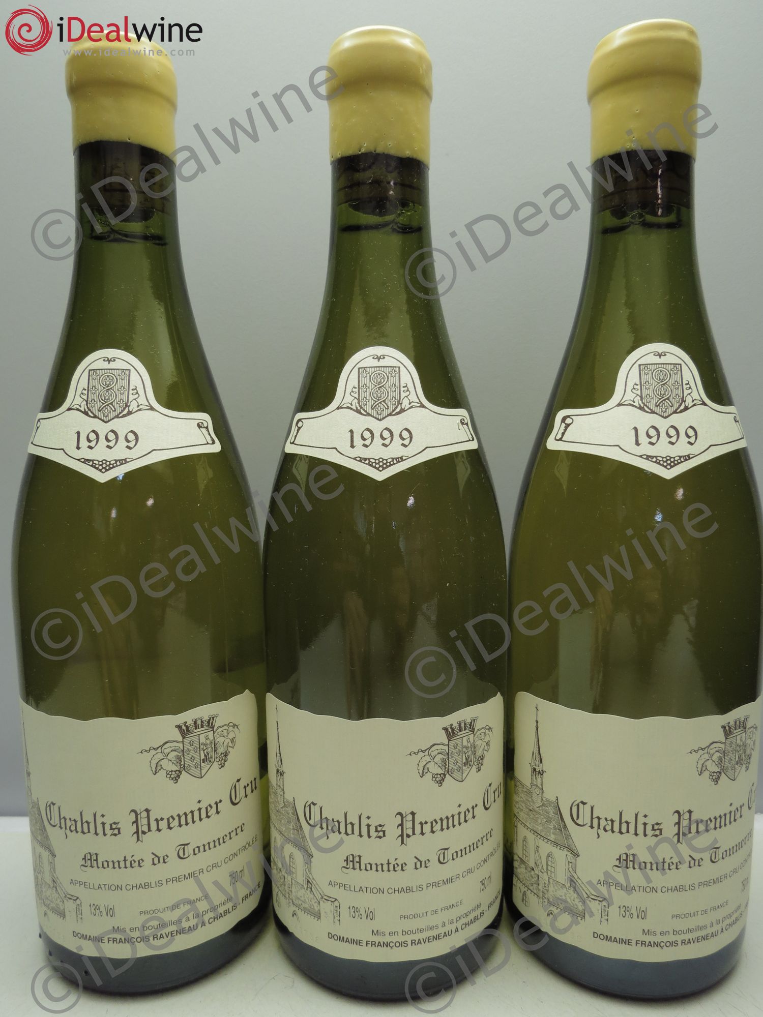 Chablis 1er Cru Montée de Tonnerre Raveneau (Domaine) 1999 - Lot de 3 bouteilles - 0