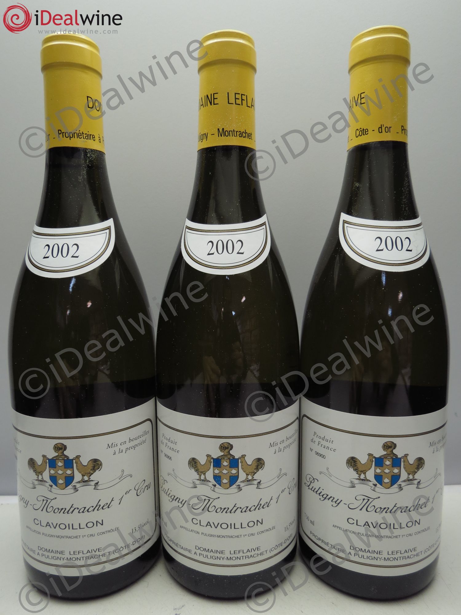 Puligny-Montrachet 1er Cru Clavoillon Leflaive (Domaine) 2002 - Lot de 3 bouteilles - 0