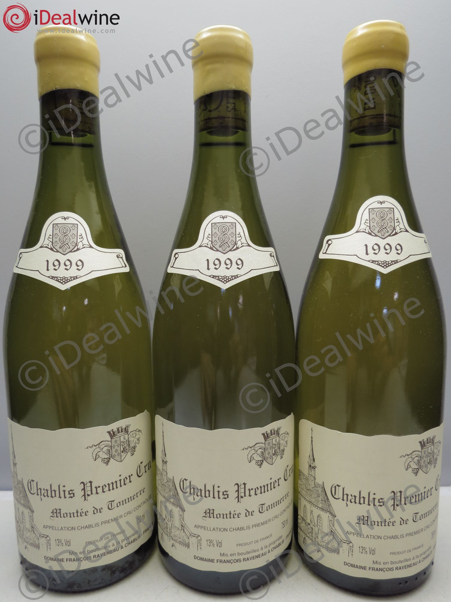 Chablis 1er Cru Montée de Tonnerre Raveneau (Domaine) 1999 - Lot de 3 bouteilles - 0