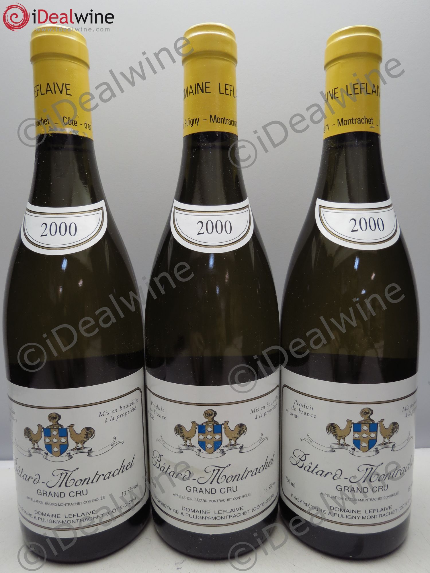 Bâtard-Montrachet Grand Cru Leflaive (Domaine) 2000 - Lot de 3 bouteilles - 0