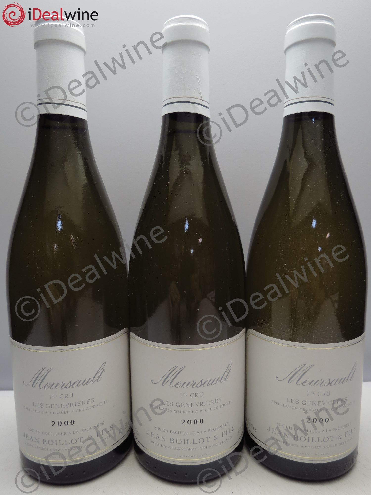 Meursault 1er Cru Jean Boillot & fils 2000 - Posten von 3 Flaschen - 0