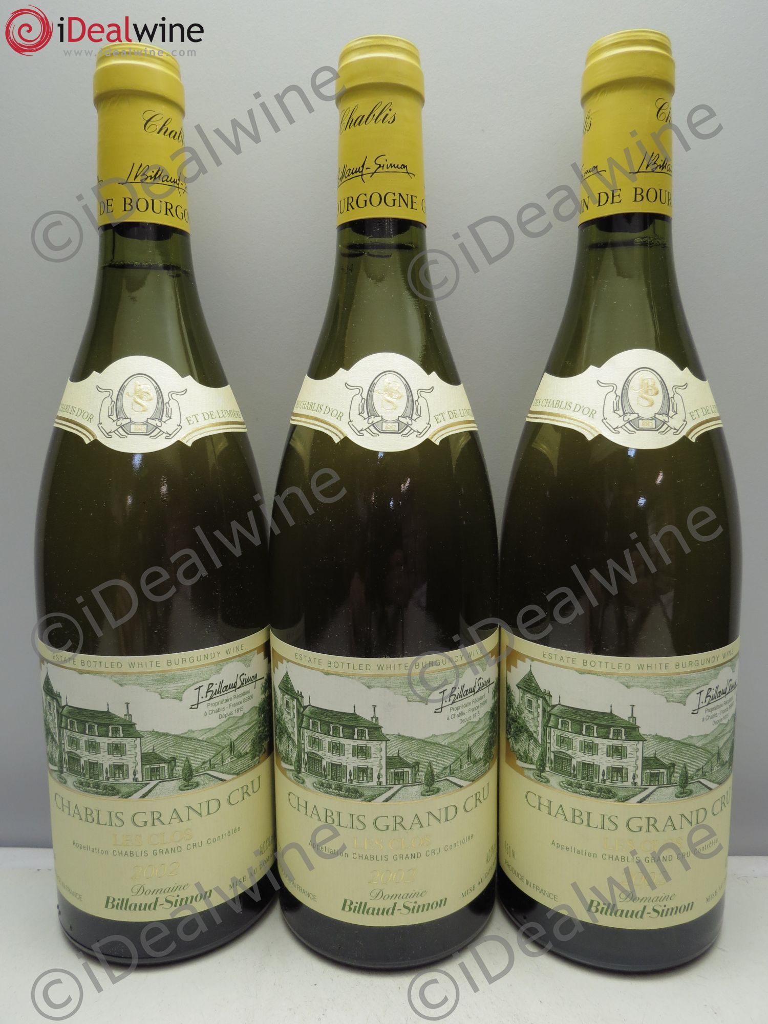 Chablis Grand Cru 2002 - Lot de 3 bouteilles - 0