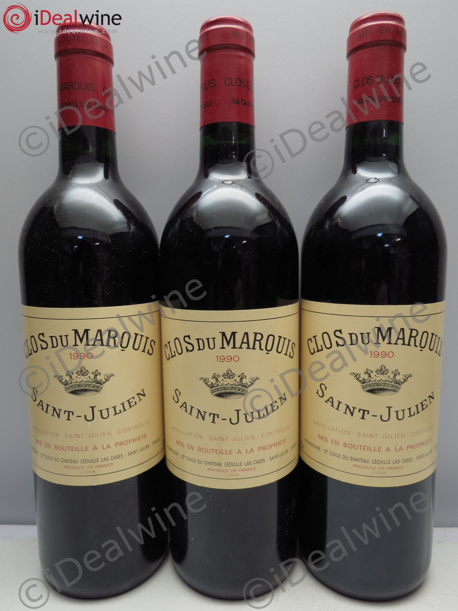 Clos du Marquis 1990 - Lot de 3 bouteilles - 0