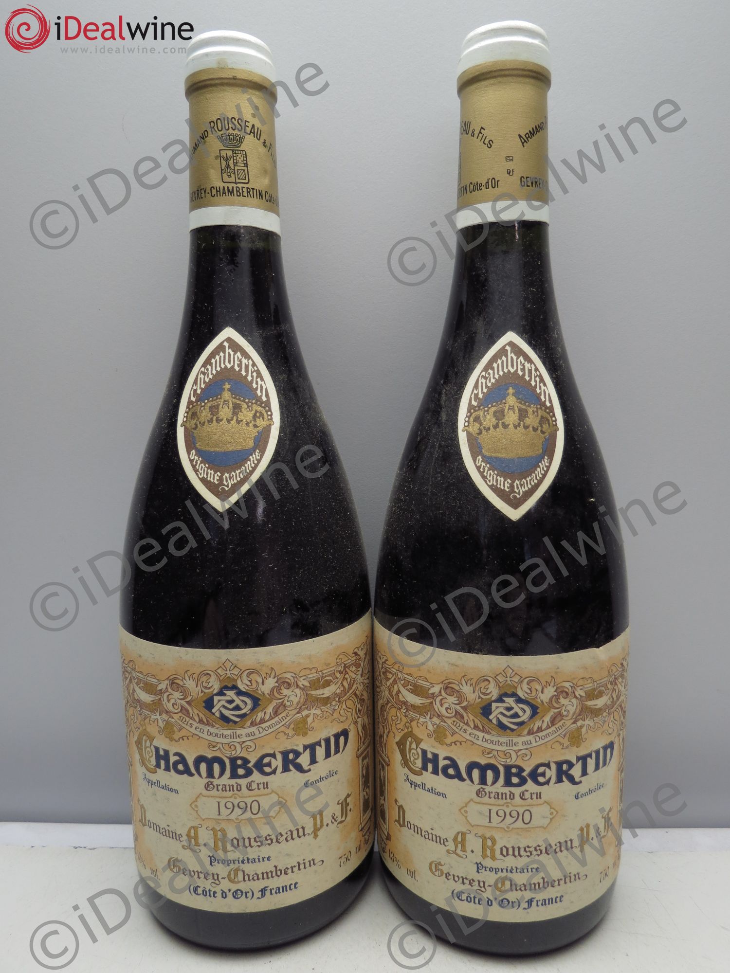 Chambertin Grand Cru Armand Rousseau (Domaine) 1990 - Lot de 2 bouteilles - 0