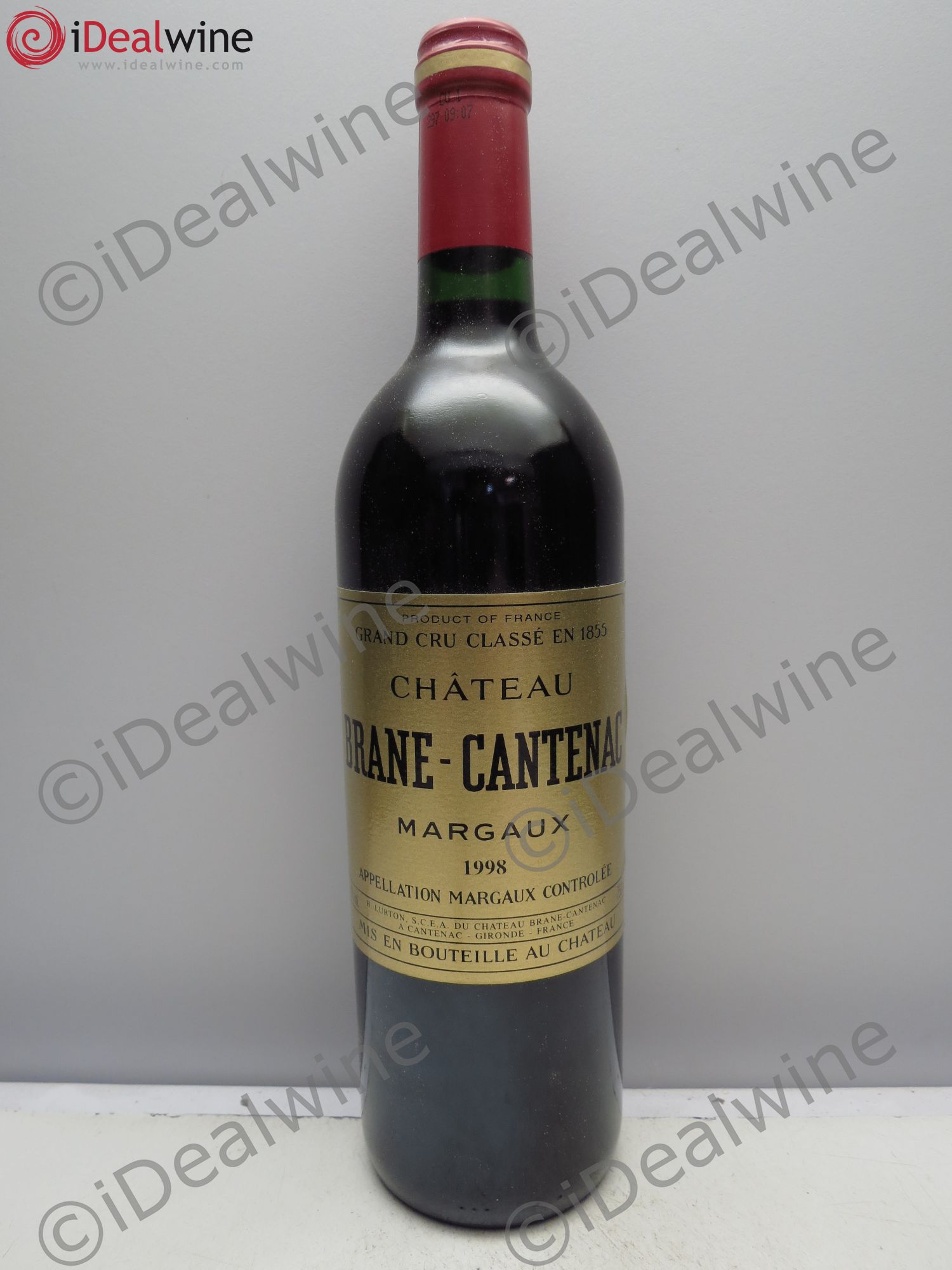 Château Brane Cantenac 2ème Grand Cru Classé 1998 - Lot de 12 bouteilles - 0