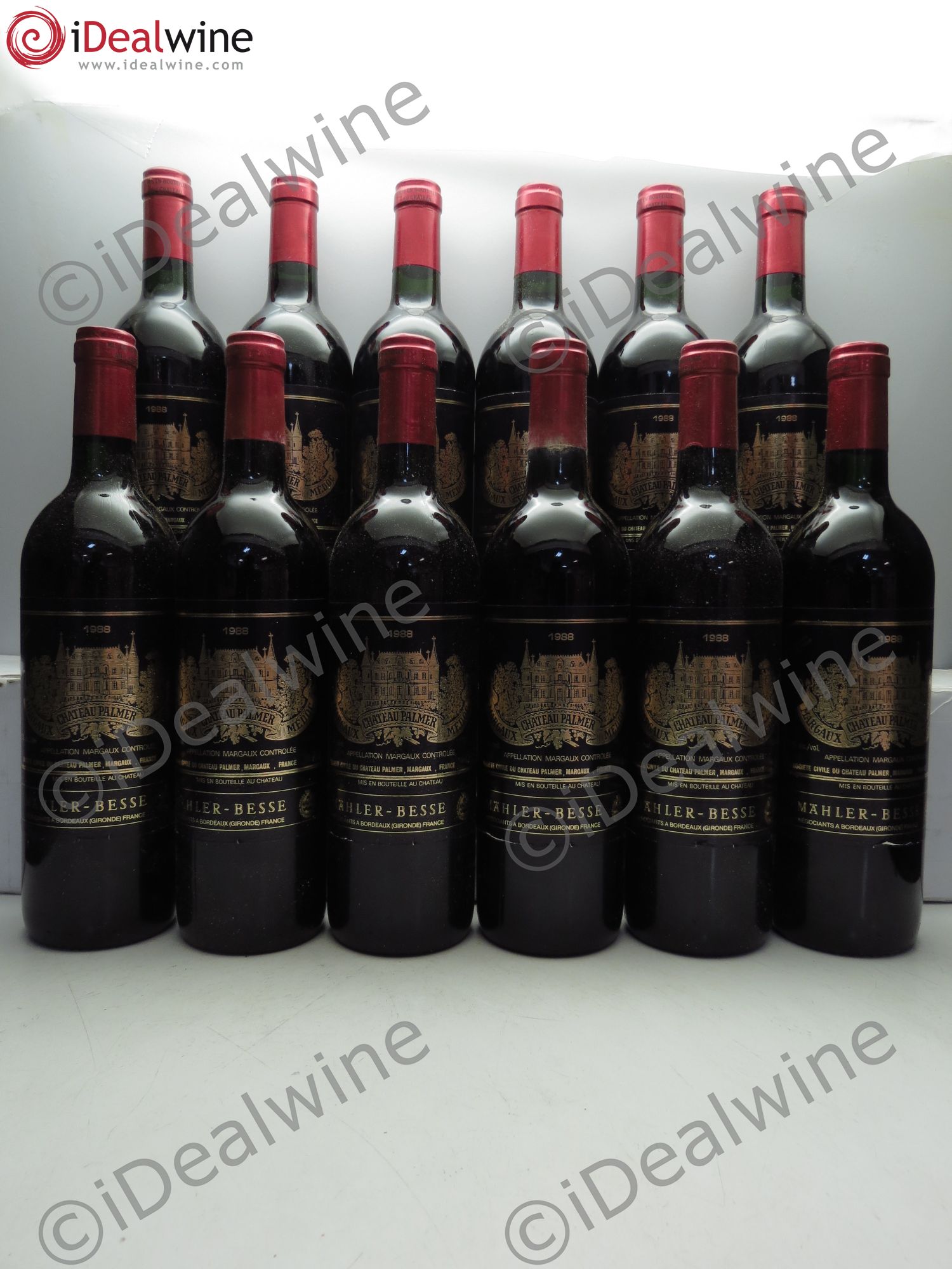 Château Palmer 3ème Grand Cru Classé 1988 - Lot de 12 bouteilles - 0