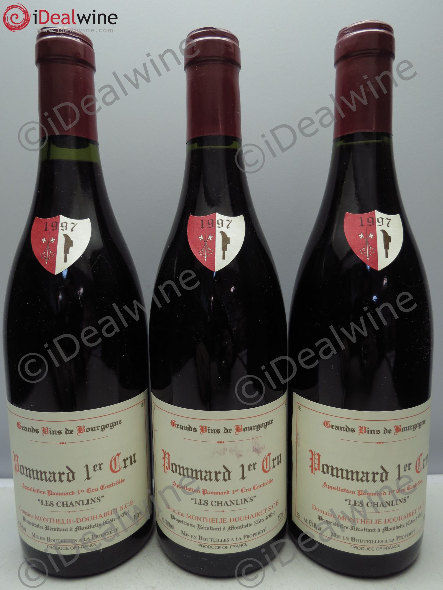 Pommard les Chanlins Douhairet (sans prix de reserve/no reserve) 1997 - Posten von 3 Flaschen - 0