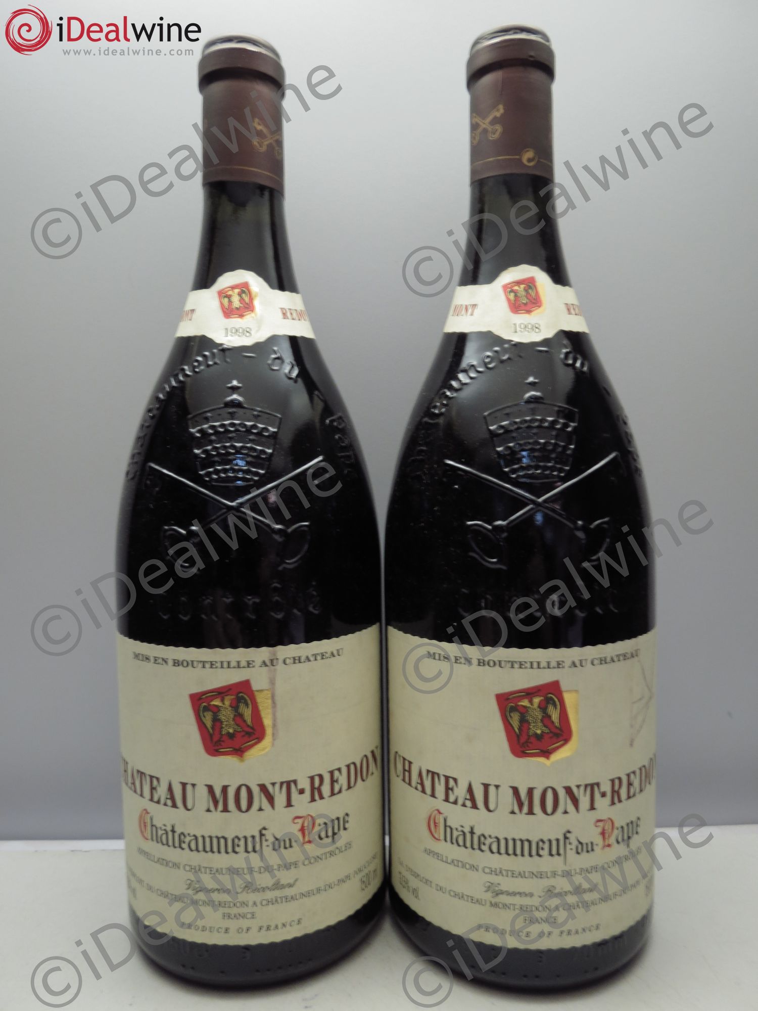 Châteauneuf-du-Pape Château Mont-Redon Famille Abeille-Fabre 1998 - Lot de 2 magnums - 0