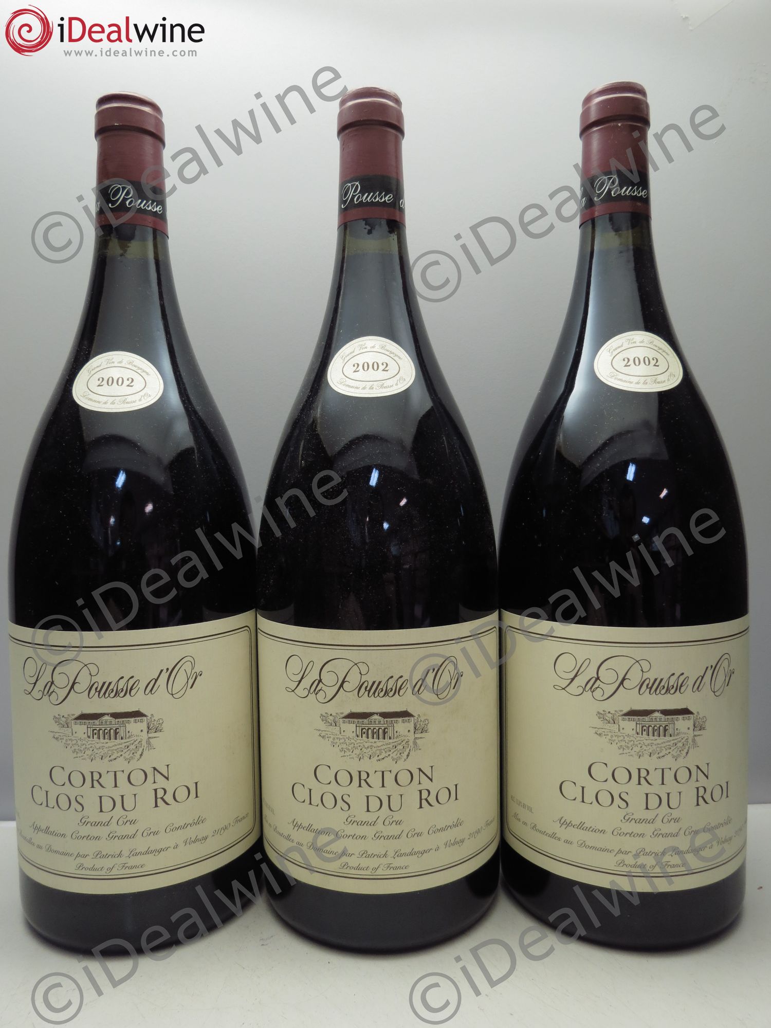 Corton Grand Cru Clos du Roi La Pousse d'Or (Domaine de) 2002 - Lot de 3 magnums - 0