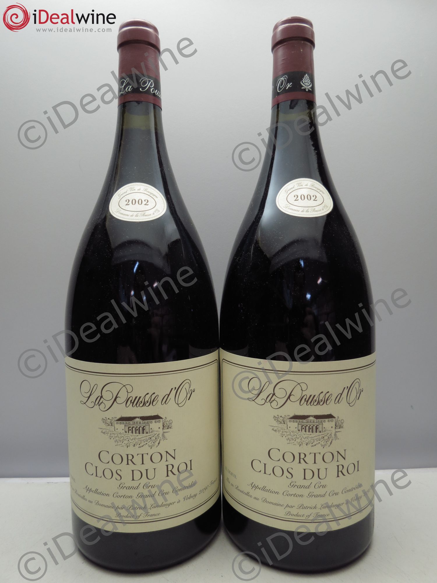 Corton Grand Cru Clos du Roi La Pousse d'Or (Domaine de) 2002 - Lot de 2 magnums - 0
