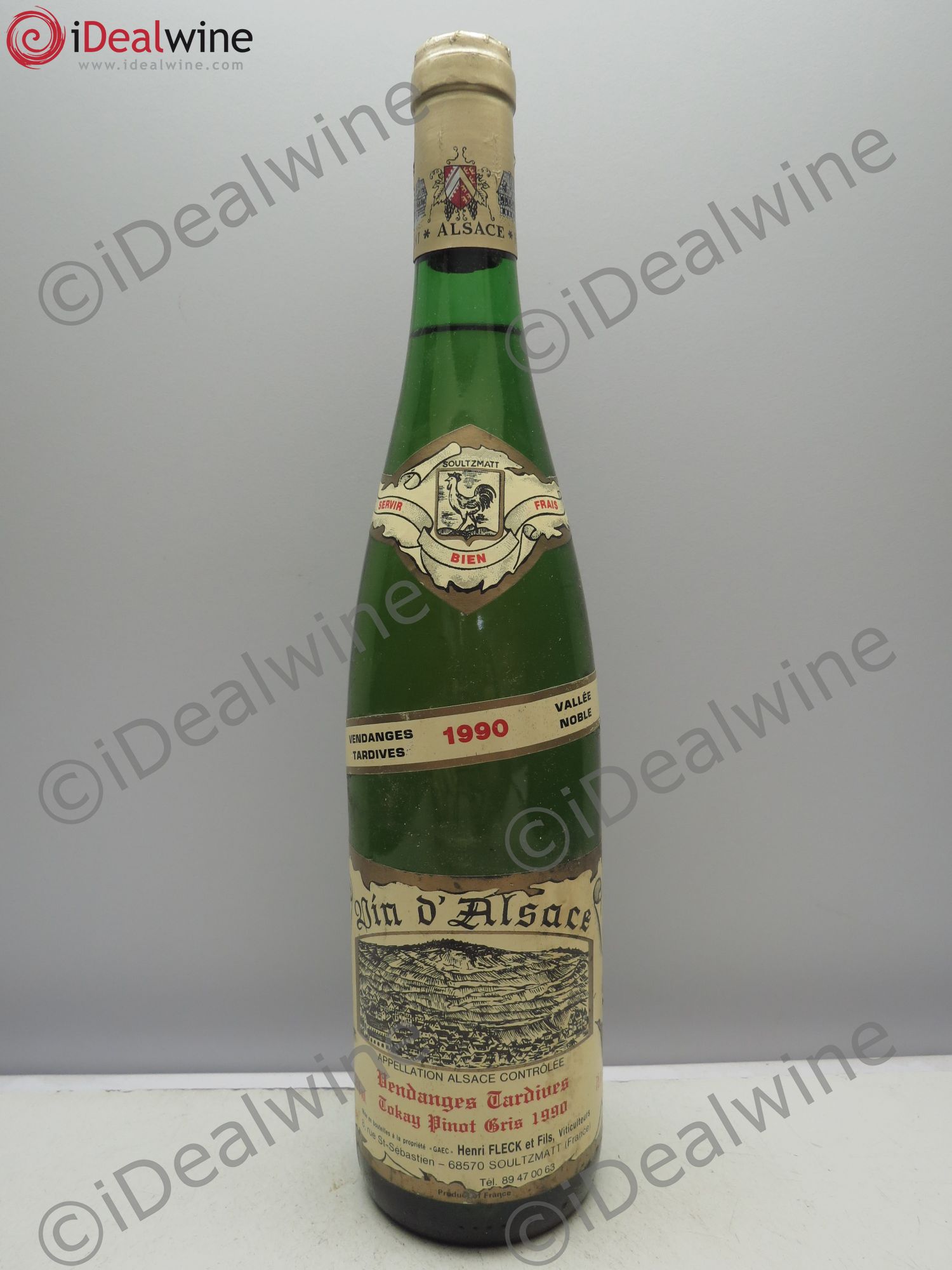 Pinot Gris (Tokay) Vendanges Tardives Henri Fleck Soultzmatt (sans prix de réserve - no reserve) 1990 - Lotto di 6 bottiglie - 0