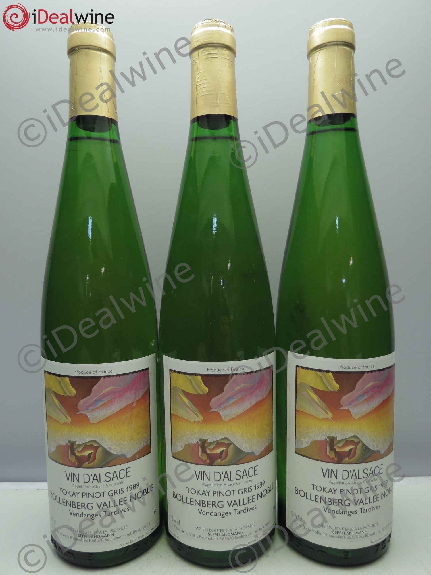 Pinot Gris (Tokay) Vendanges Tardives Bollenberg Seppi 1989 - Lotto di 3 bottiglie - 0