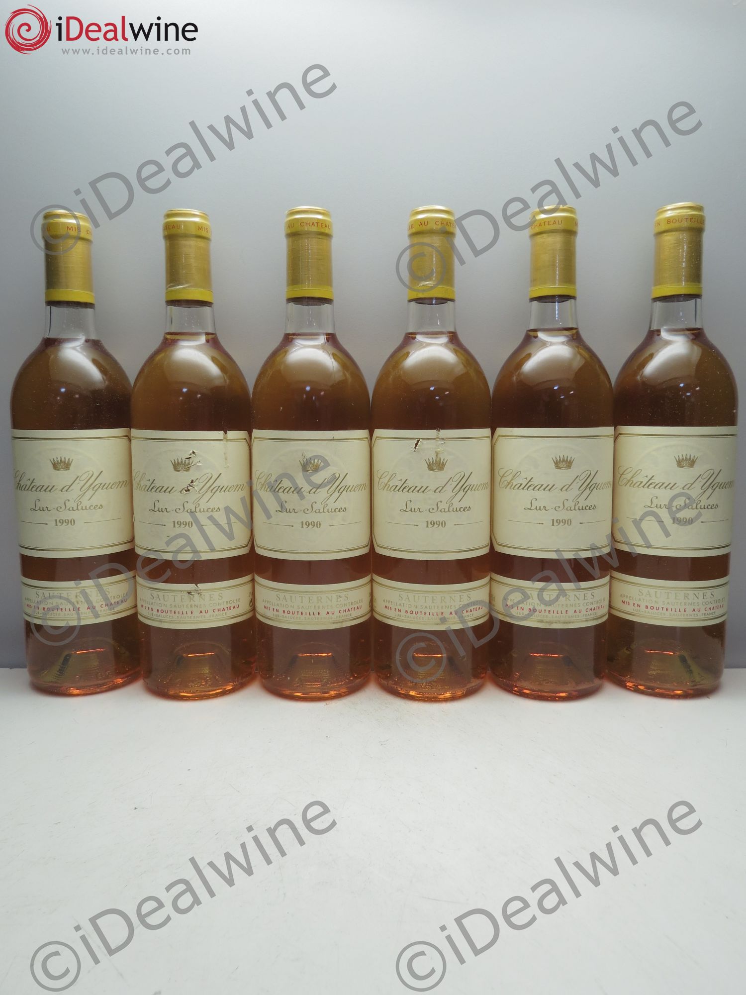 Château d' Yquem 1er Cru Classé Supérieur 1990 - Lotto di 6 bottiglie - 0
