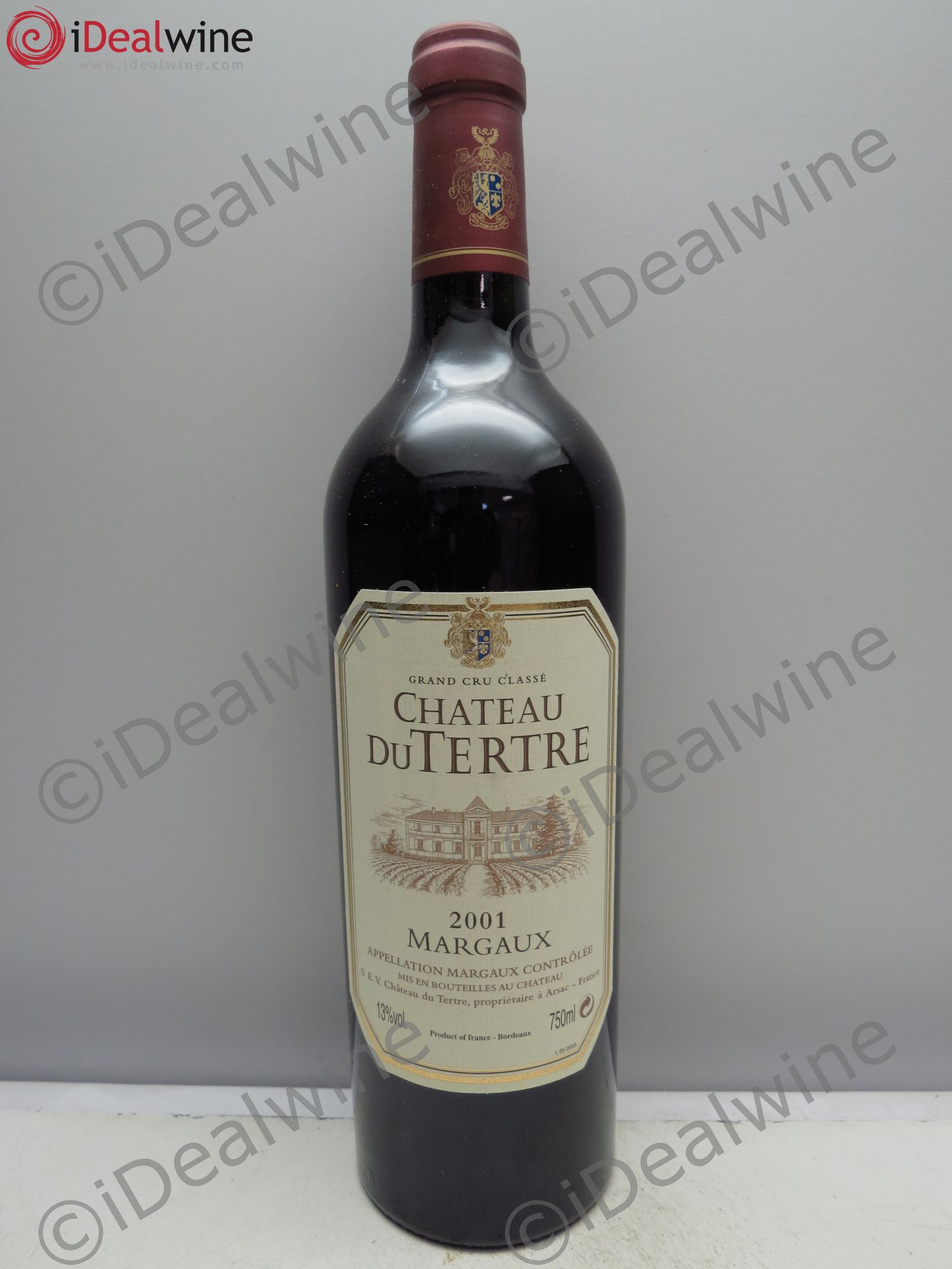 Château du Tertre 5ème Grand Cru Classé 2001 - Lot de 12 bouteilles - 0