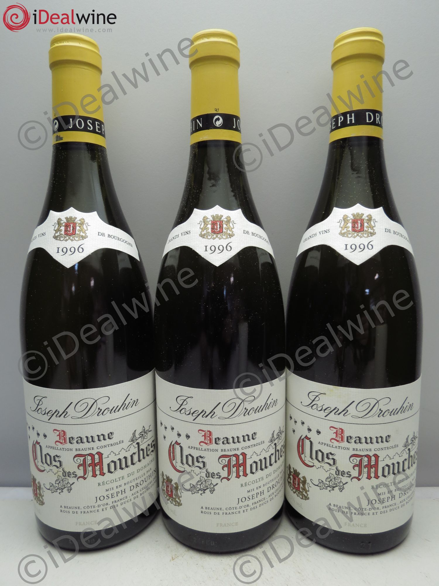 Beaune 1er Cru Clos des Mouches Joseph Drouhin 1996 - Lot de 3 bouteilles - 0