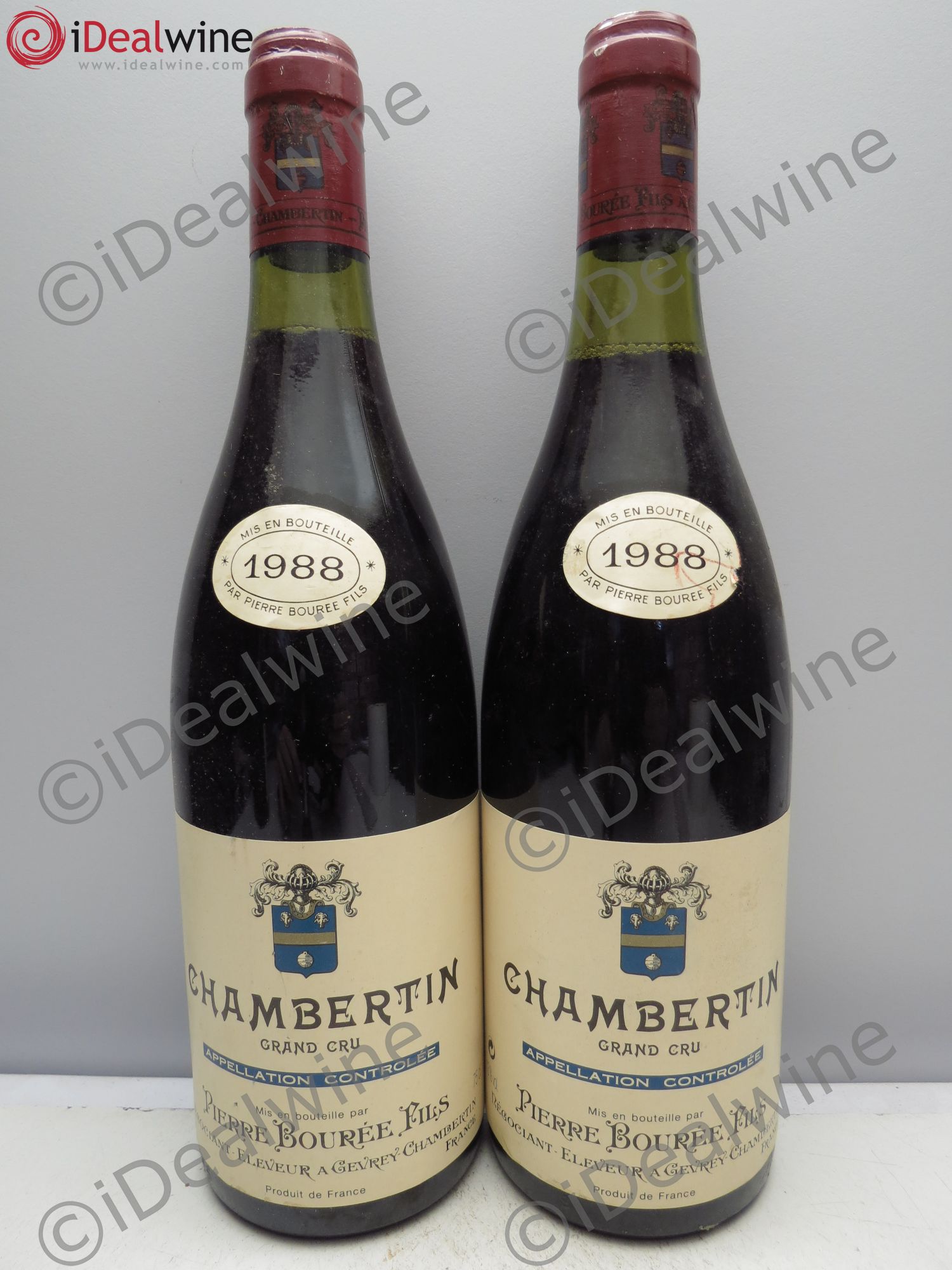 Chambertin Grand Cru Pierre Bourée 1988 - Lot de 2 bouteilles - 0