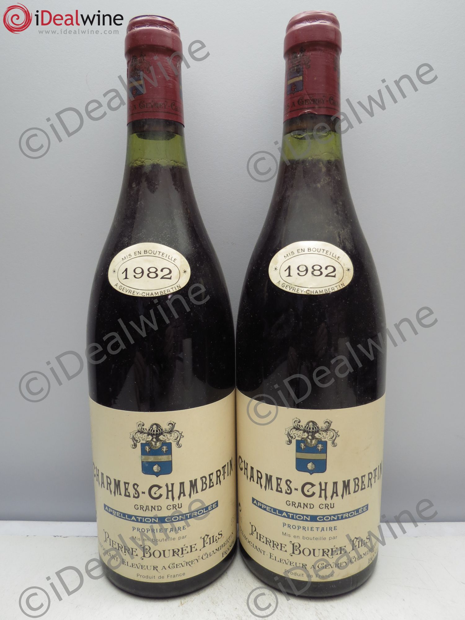 Charmes-Chambertin Grand Cru Pierre Bourée 1982 - Lot de 2 bouteilles - 0