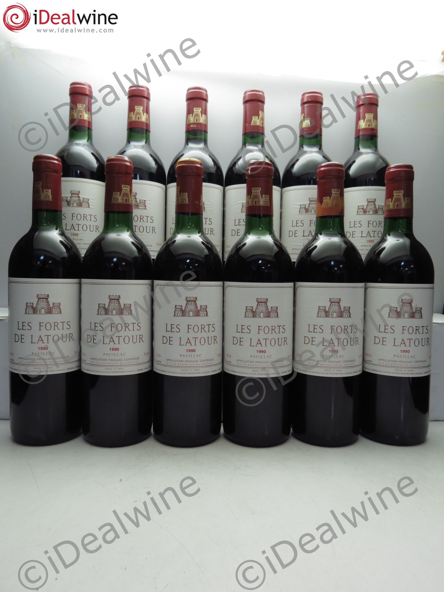 Les Forts de Latour Second Vin 1990 - Lot de 12 bouteilles - 0