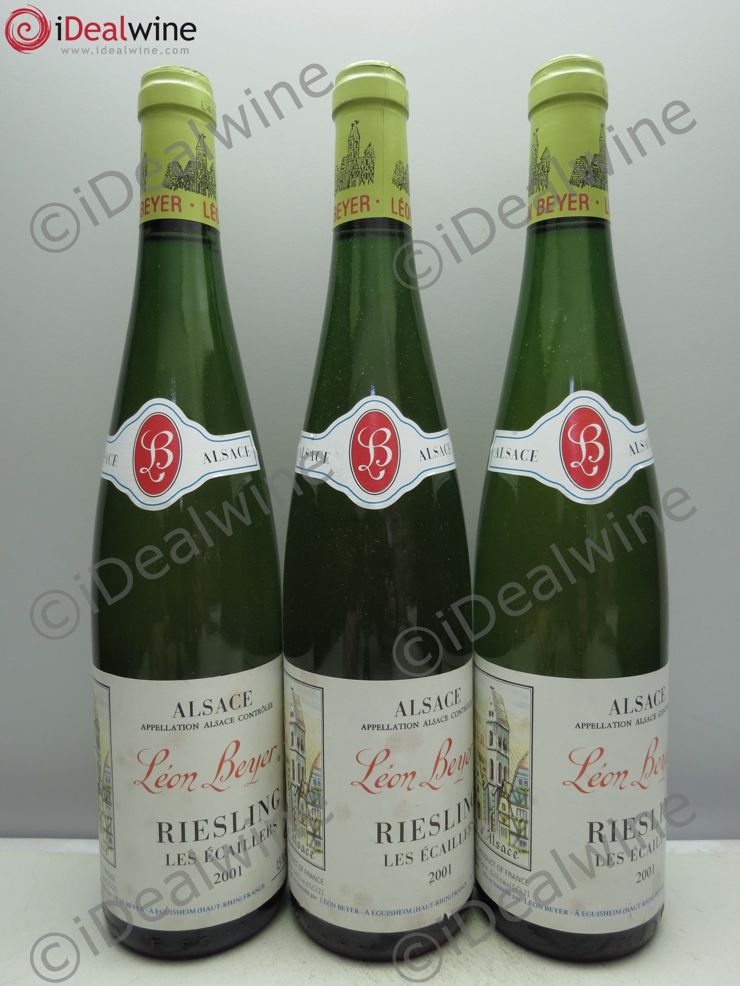 Riesling Les Ecaillers - Leon Beyer (sans prix de réserve / no reserve) 2001 - Posten von 3 Flaschen - 0