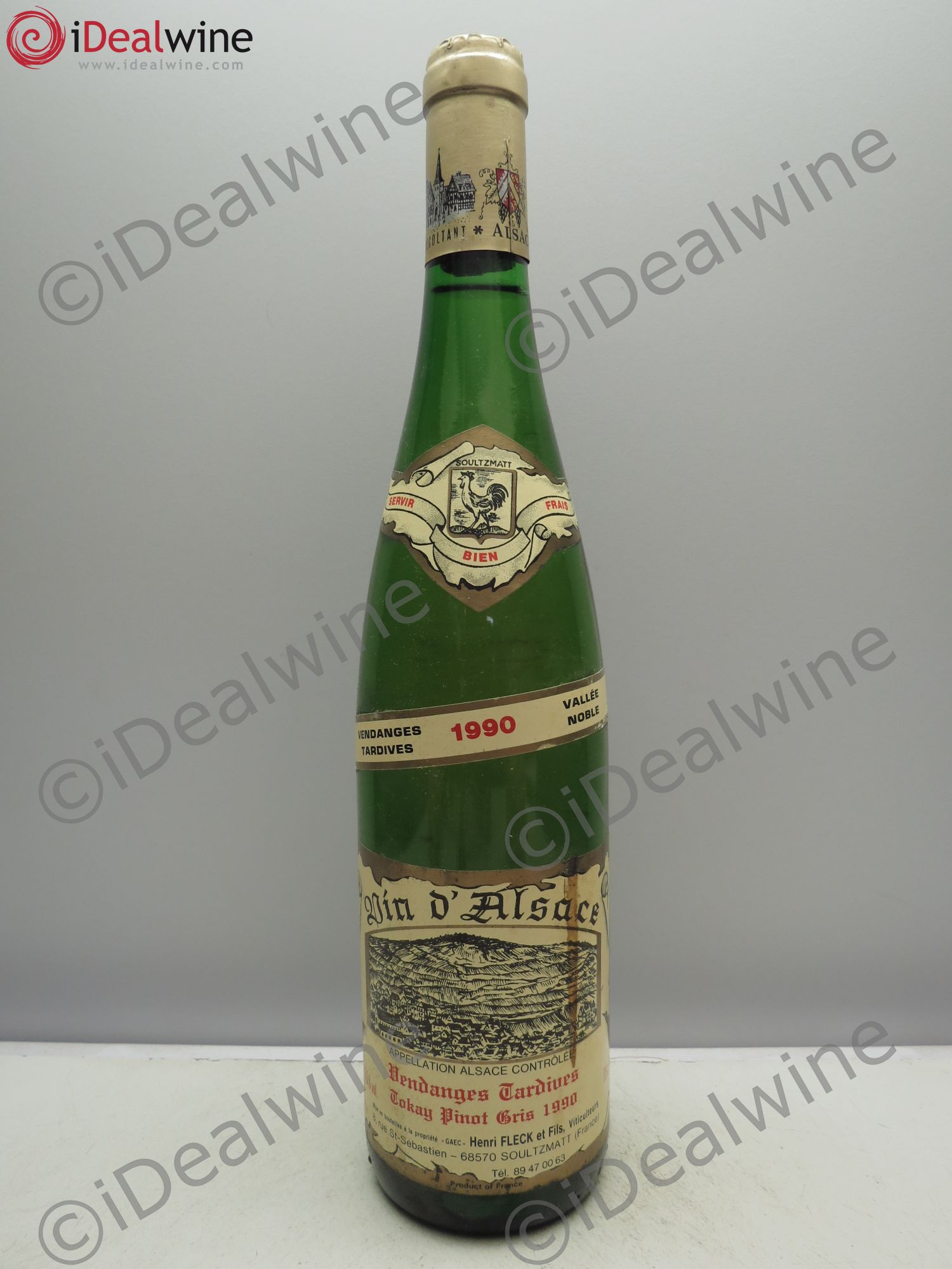 Pinot Gris (Tokay) Vendanges Tardives Henri Fleck Soultzmatt 1990 - Lotto di 6 bottiglie - 0