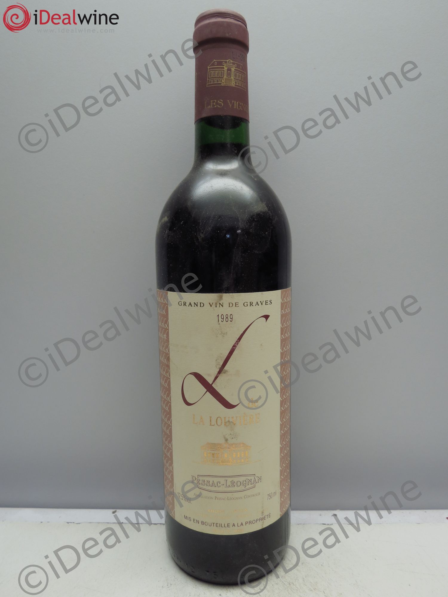 Bordeaux "L" de Louvière 1989 - Posten von 6 Flaschen - 0