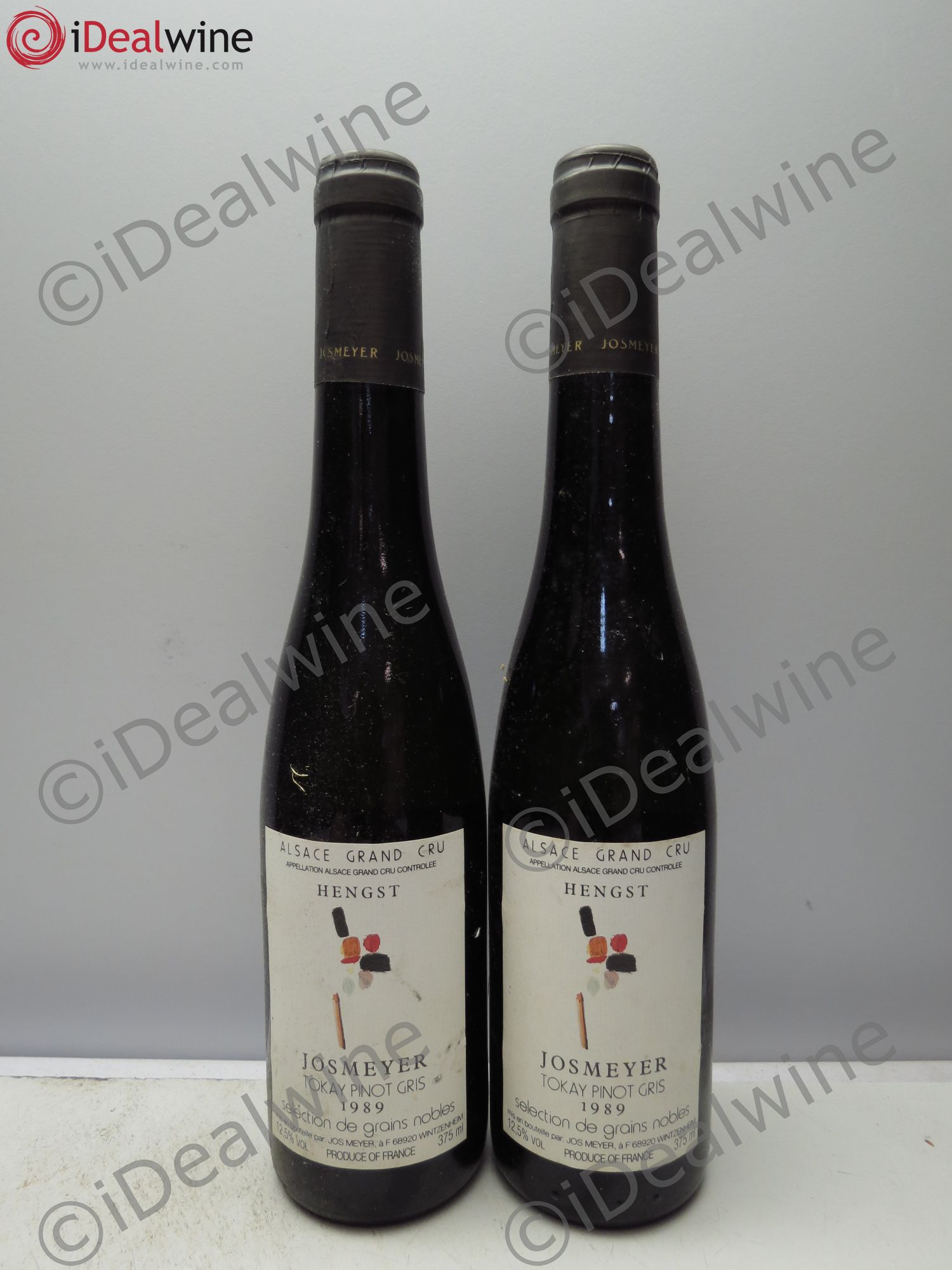 Pinot Gris (Tokay) Sélection de Grains Nobles Hengst Josmeyer 1989 - Posten von 2 Demi-Flaschen - 0