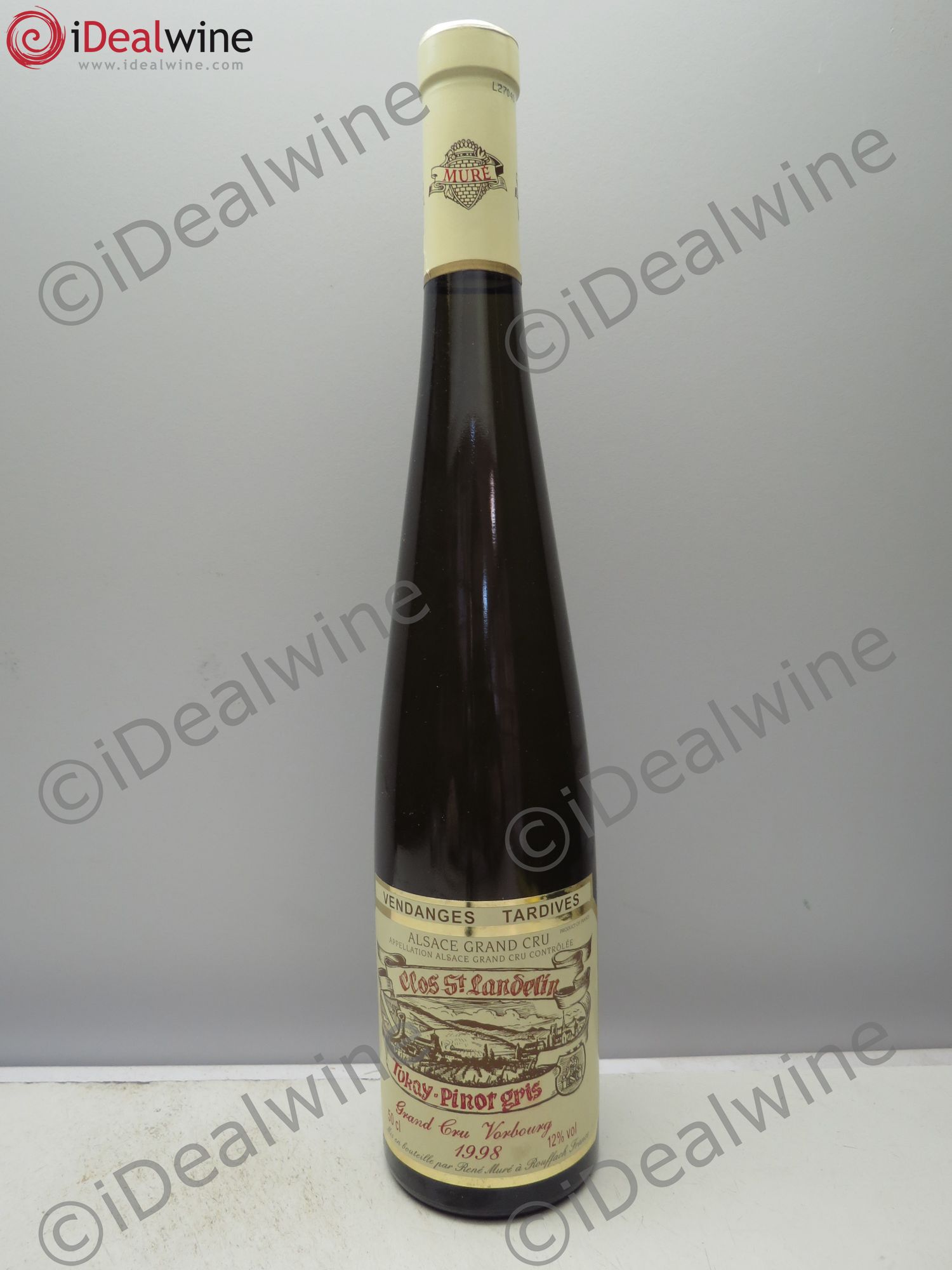 Pinot Gris (Tokay) Vendanges Tardives Vorbourg Clos St Landelin Muré (50cl) (sans prix de reserve / no reserve) 1998 - Posten von 1 Flasche - 0