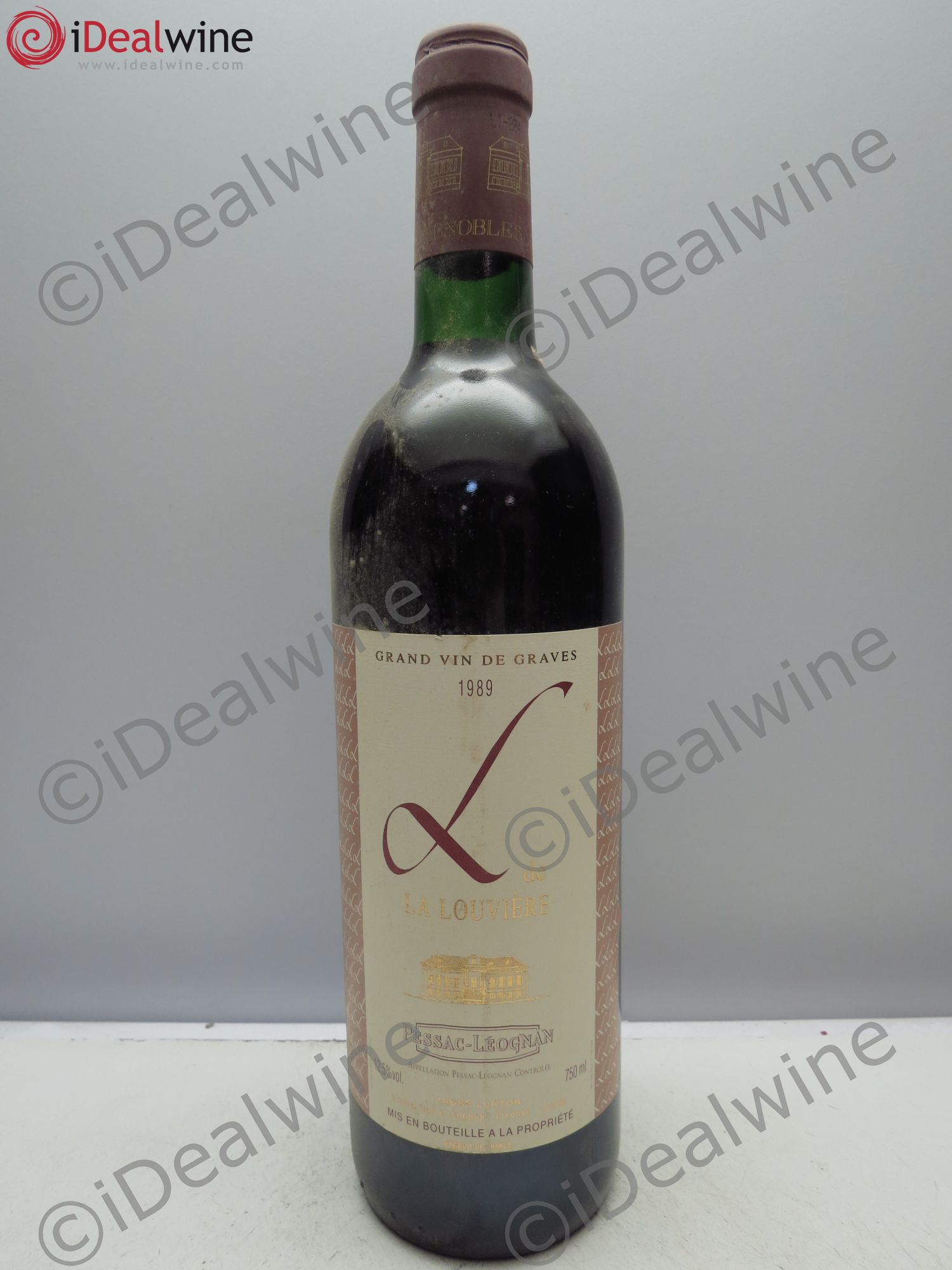 Bordeaux "L" de Louvière 1989 - Lot de 12 bouteilles - 0