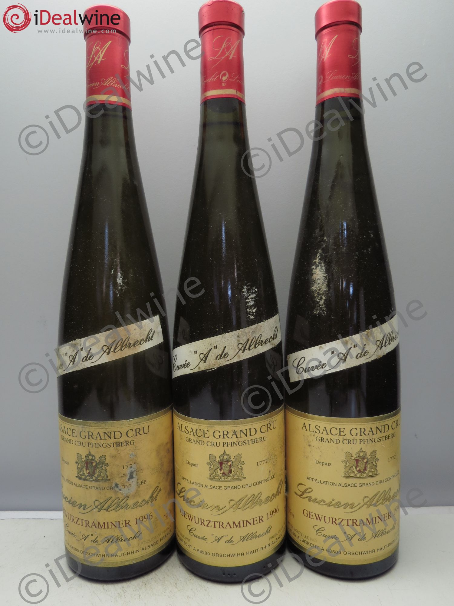 Gewurztraminer Grand Cru Cuvée A (sans prix de réserve / no reserve) 1996 - Posten von 3 Flaschen - 0