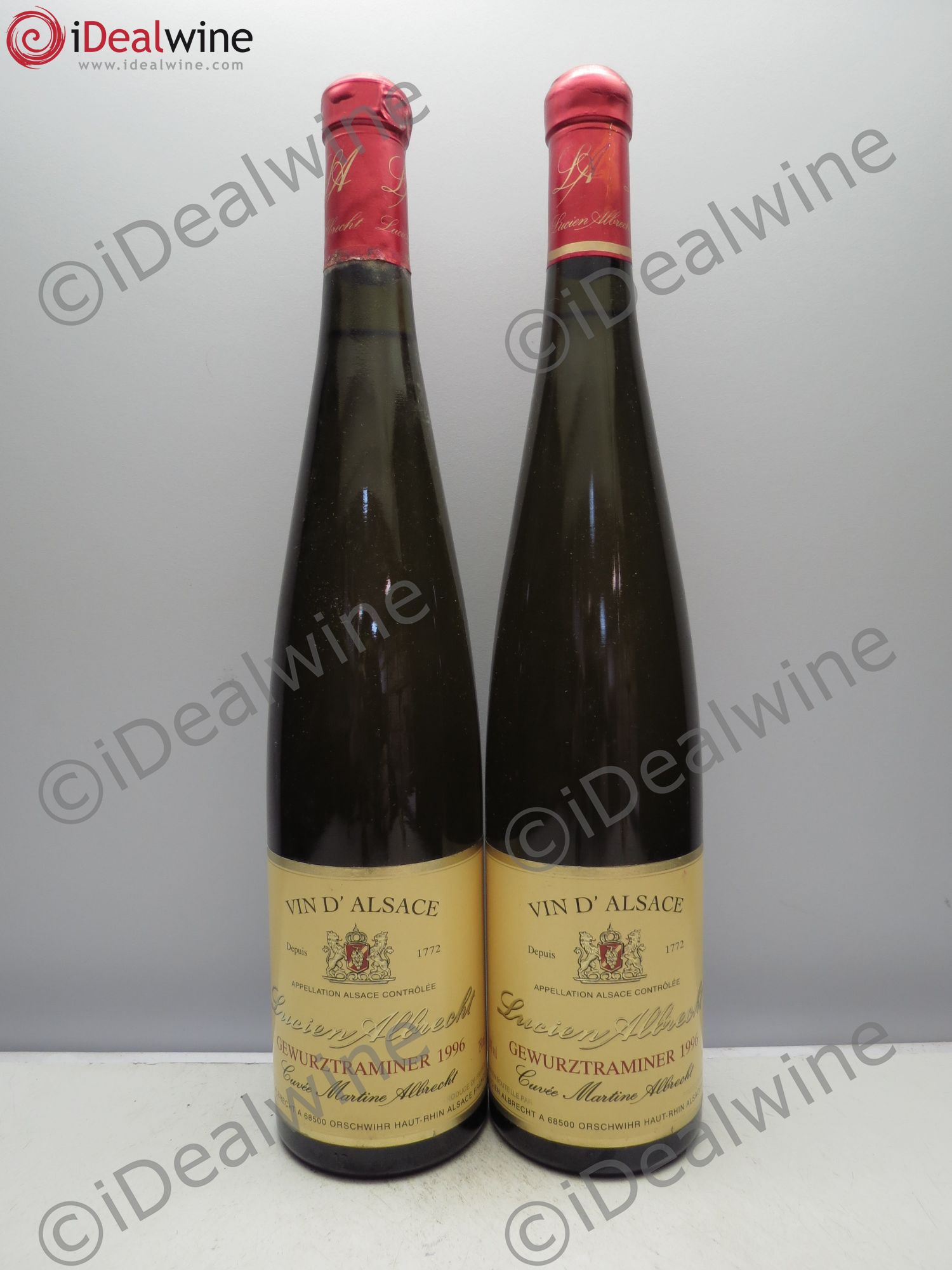 Gewurztraminer Cuvée Martine L.Albrecht (sans prix de reserve/no reserve) 1996 - Posten von 2 Flaschen - 0
