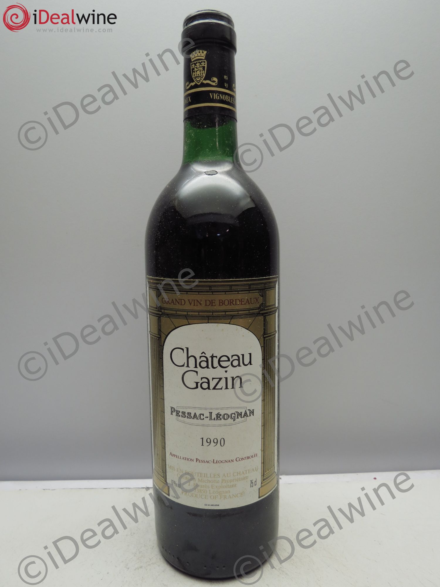 Château Gazin Pessac-Léognan 1990 - Lot de 12 bouteilles - 0