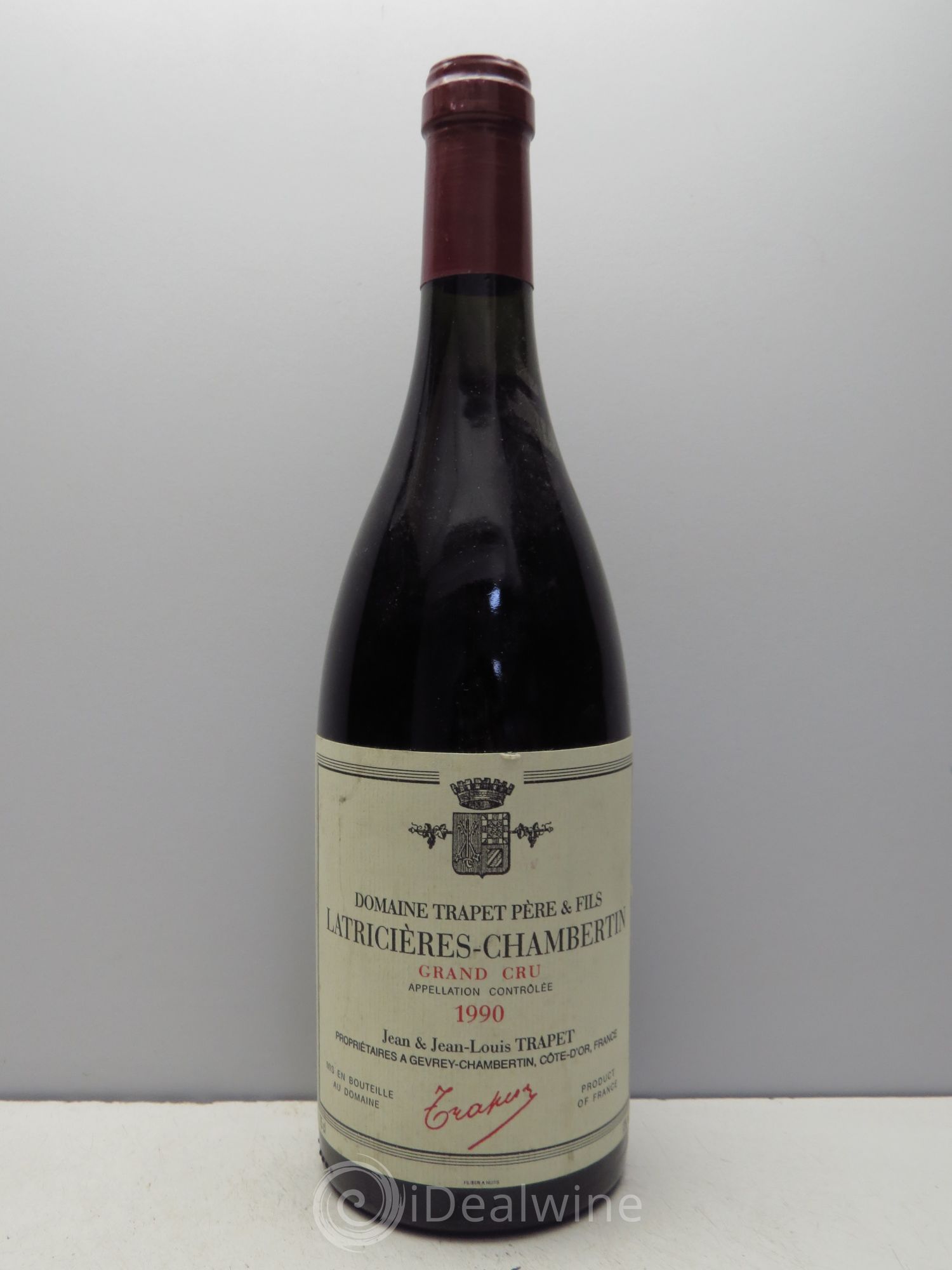 Latricières-Chambertin Grand Cru Domaine Trapet 1990 - Lot de 1 bouteille - 0