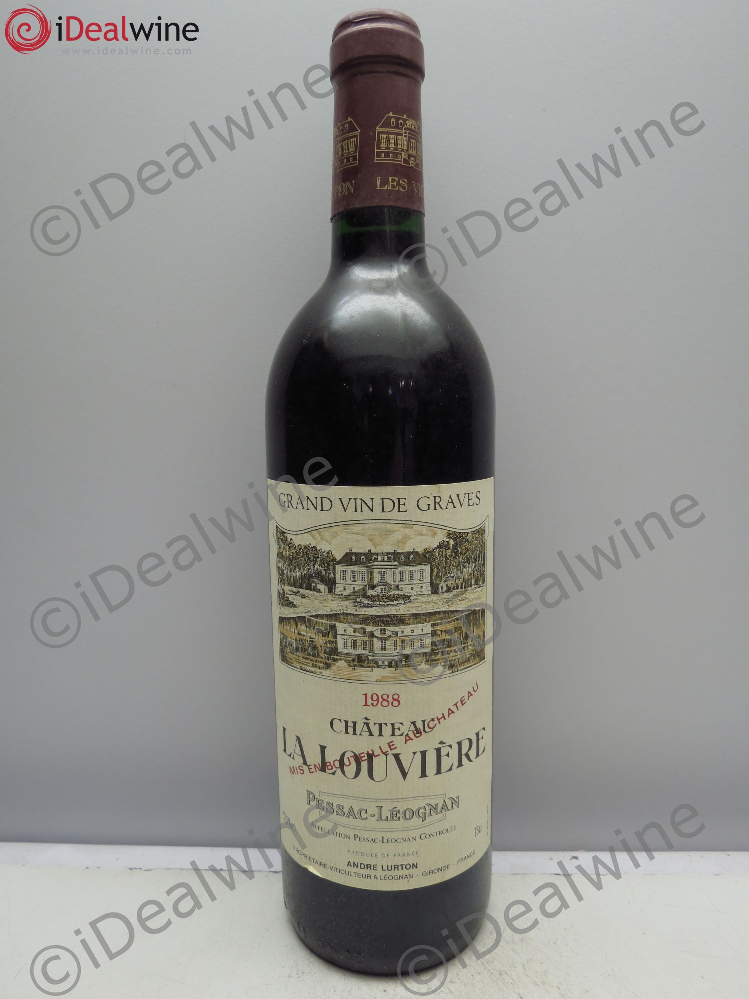 Château la Louvière 1988 - Lot de 12 bouteilles - 0