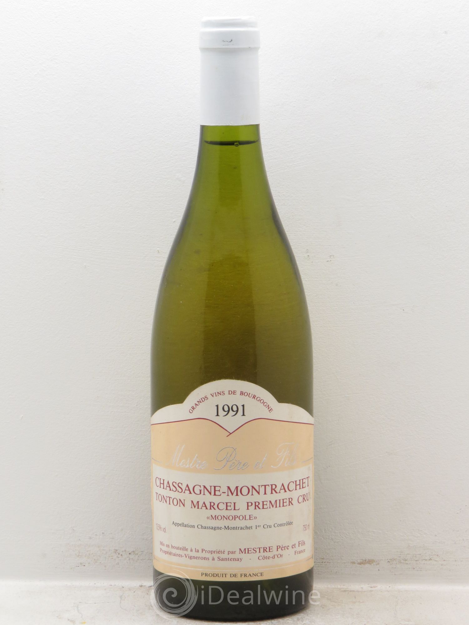 Chassagne-Montrachet 1er Cru Domaine Mestre (sans prix de réserve) 1991 - Posten von 1 Flasche - 0
