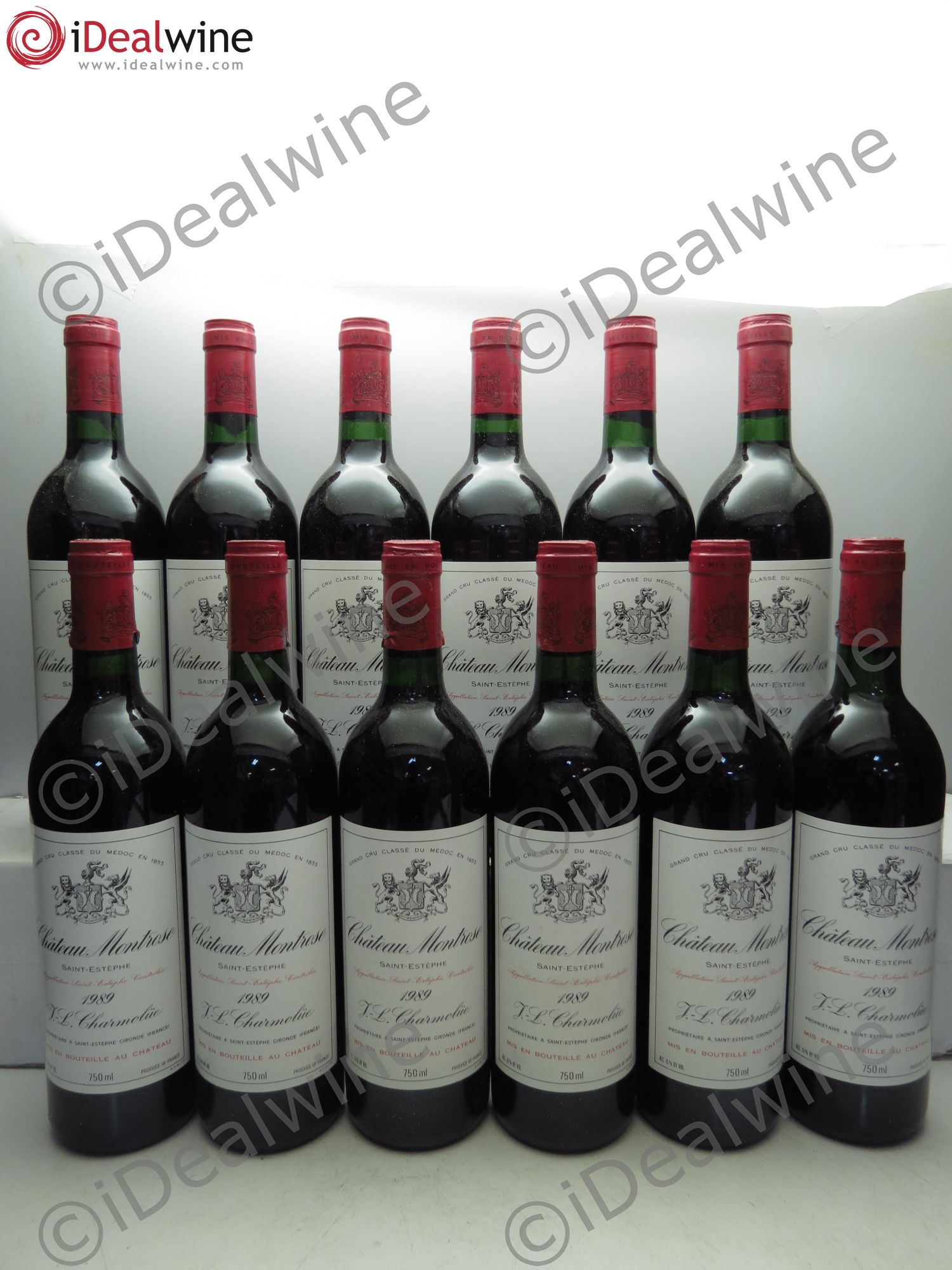 Château Montrose 2ème Grand Cru Classé 1989 - Lot de 12 bouteilles - 0