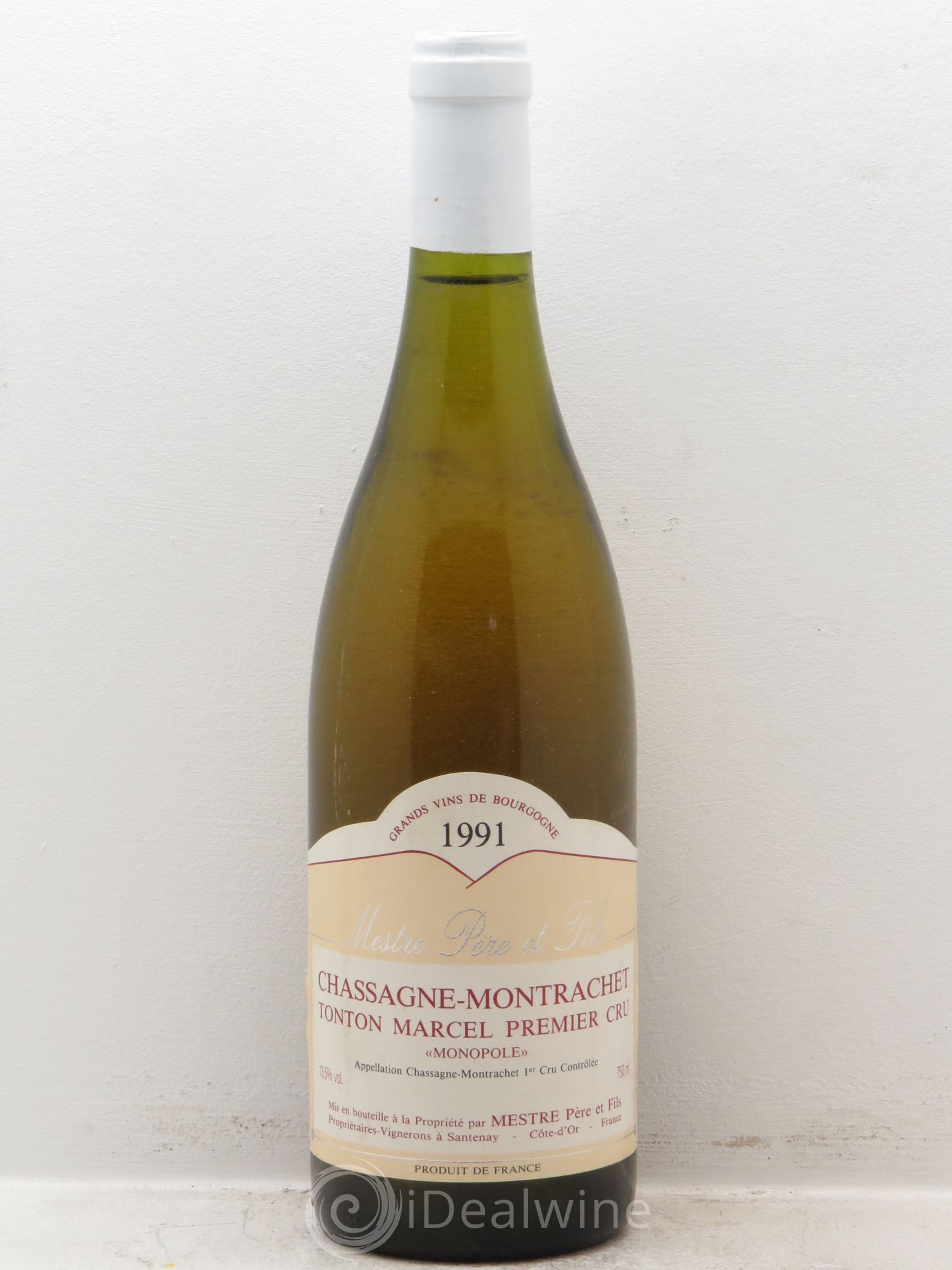 Chassagne-Montrachet 1er Cru Domaine Mestre (sans prix de réserve) 1991 - Posten von 1 Flasche - 0
