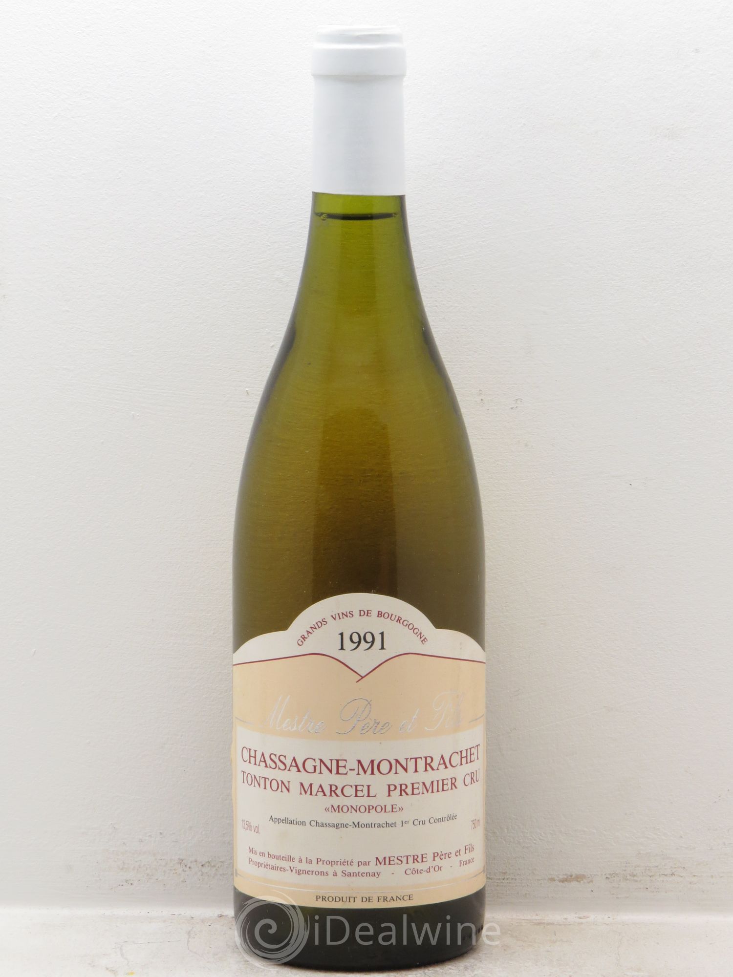 Chassagne-Montrachet 1er Cru Domaine Mestre 1991 - Posten von 1 Flasche - 0