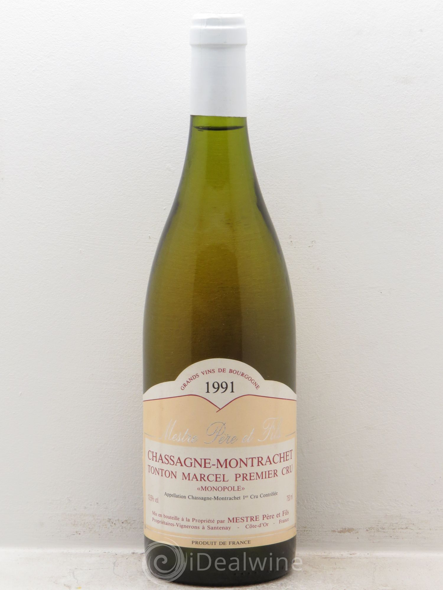 Chassagne-Montrachet 1er Cru Domaine Mestre 1991 - Posten von 1 Flasche - 0