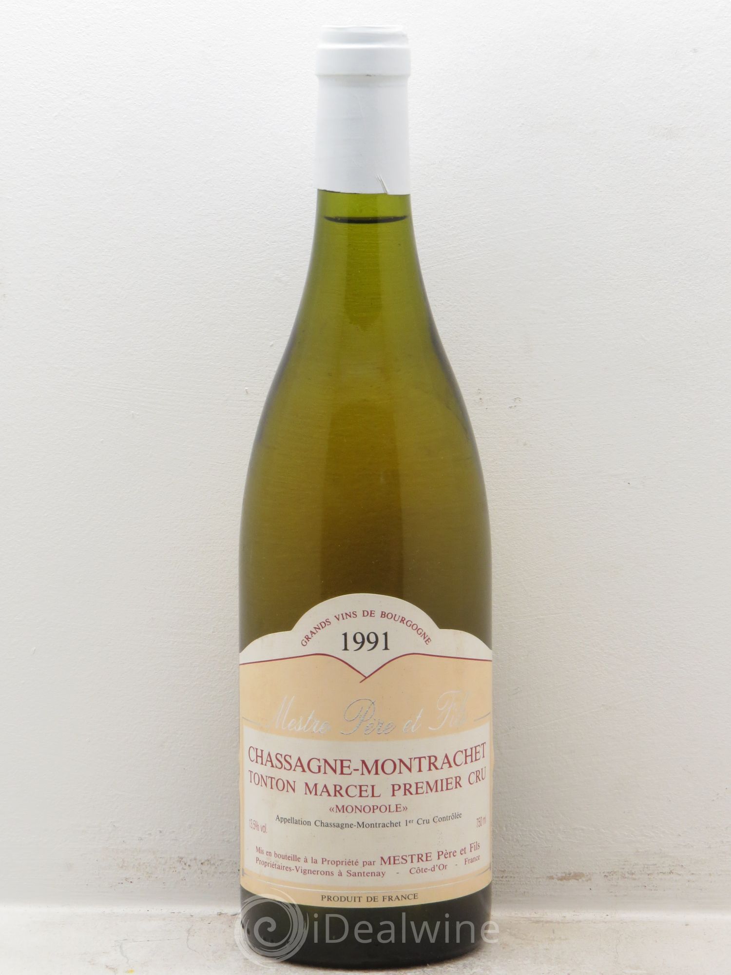 Chassagne-Montrachet 1er Cru Domaine Mestre 1991 - Posten von 1 Flasche - 0