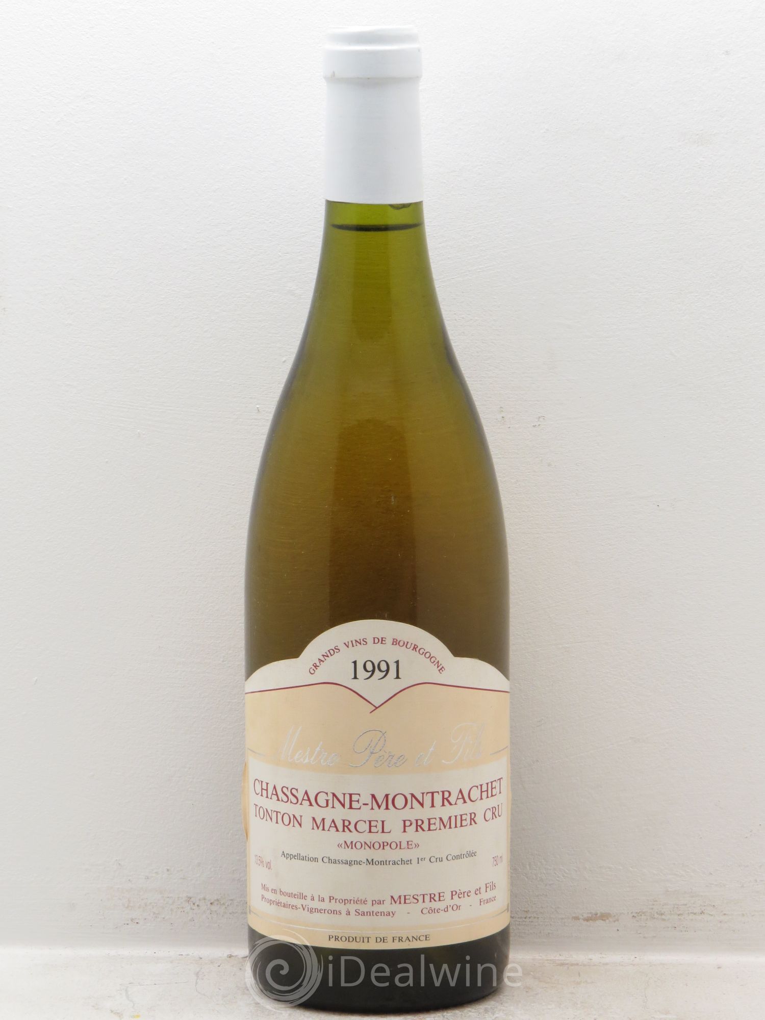 Chassagne-Montrachet 1er Cru Domaine Mestre 1991 - Posten von 1 Flasche - 0