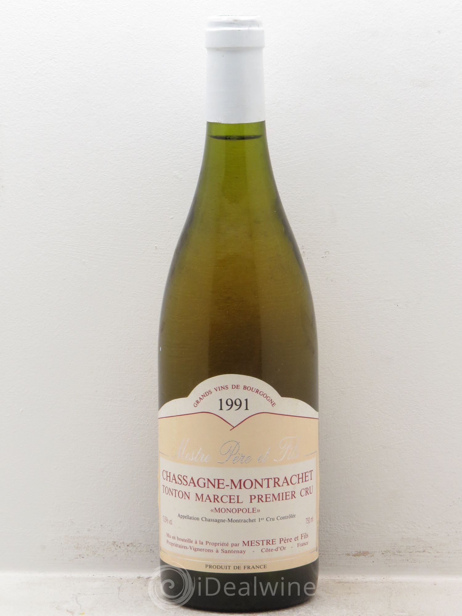 Chassagne-Montrachet 1er Cru Domaine Mestre 1991 - Posten von 1 Flasche - 0