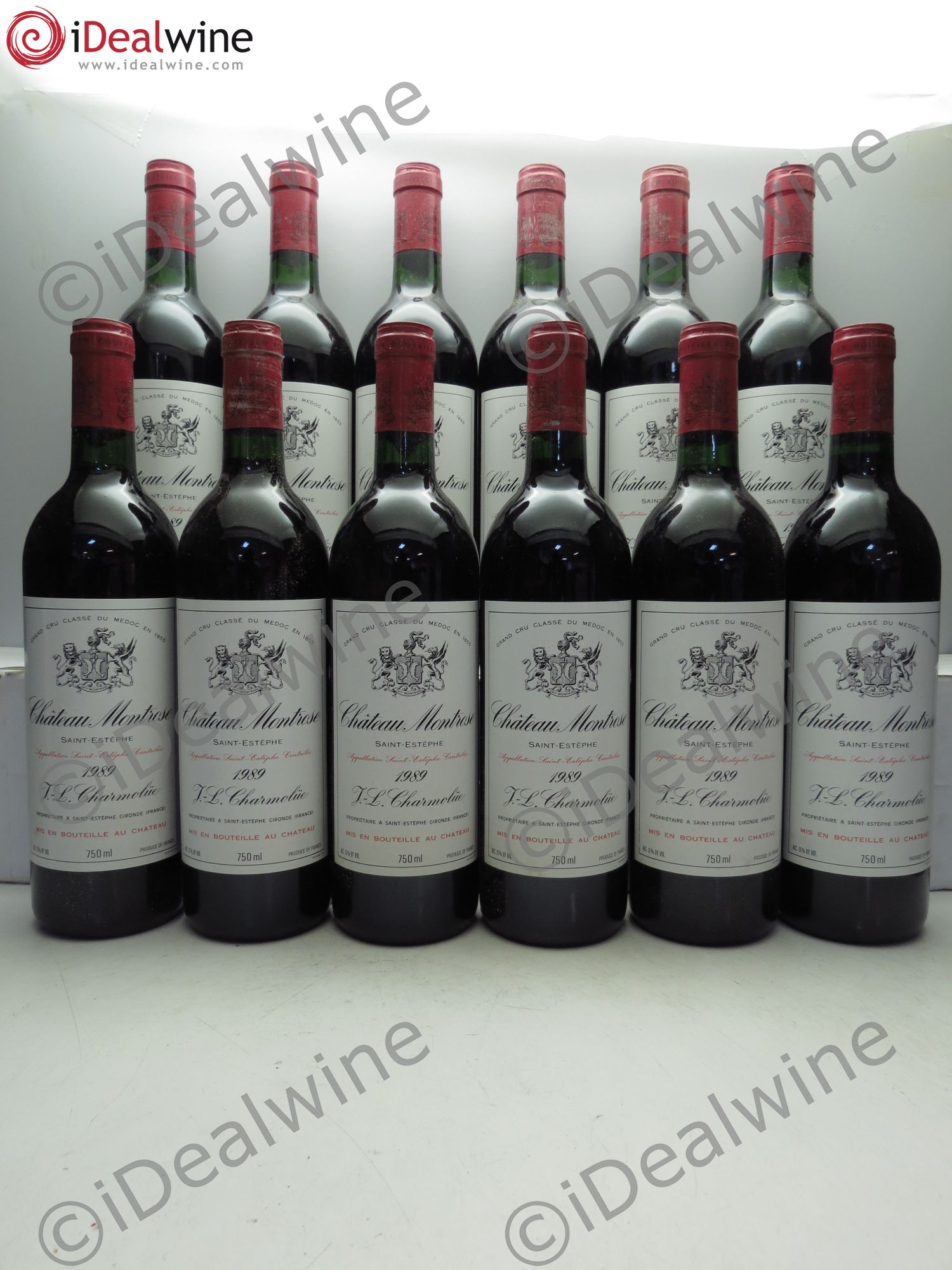 Château Montrose 2ème Grand Cru Classé 1989 - Lot de 12 bouteilles - 0