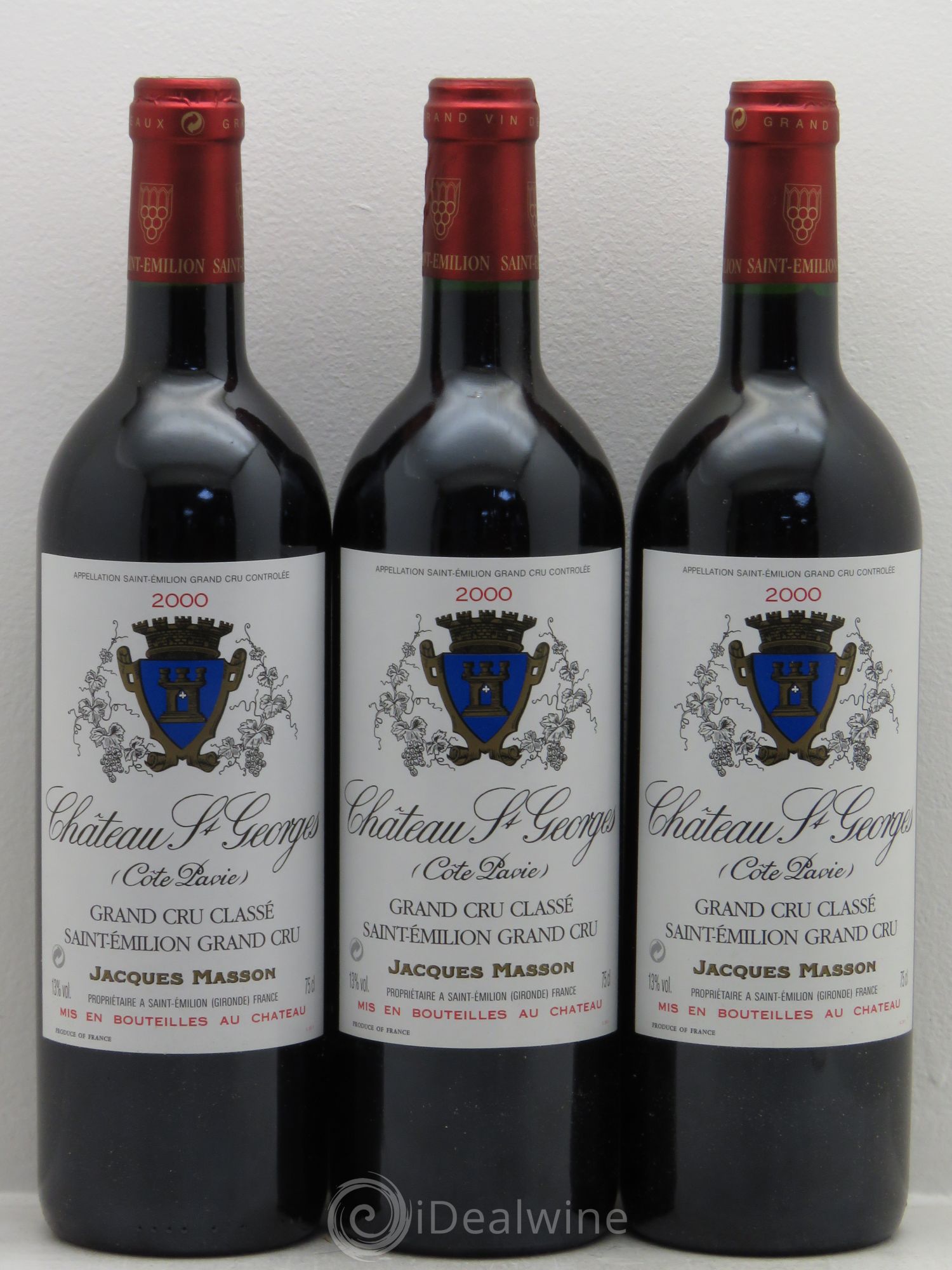 Château Saint-Georges 2000 - Lot de 3 bouteilles - 0
