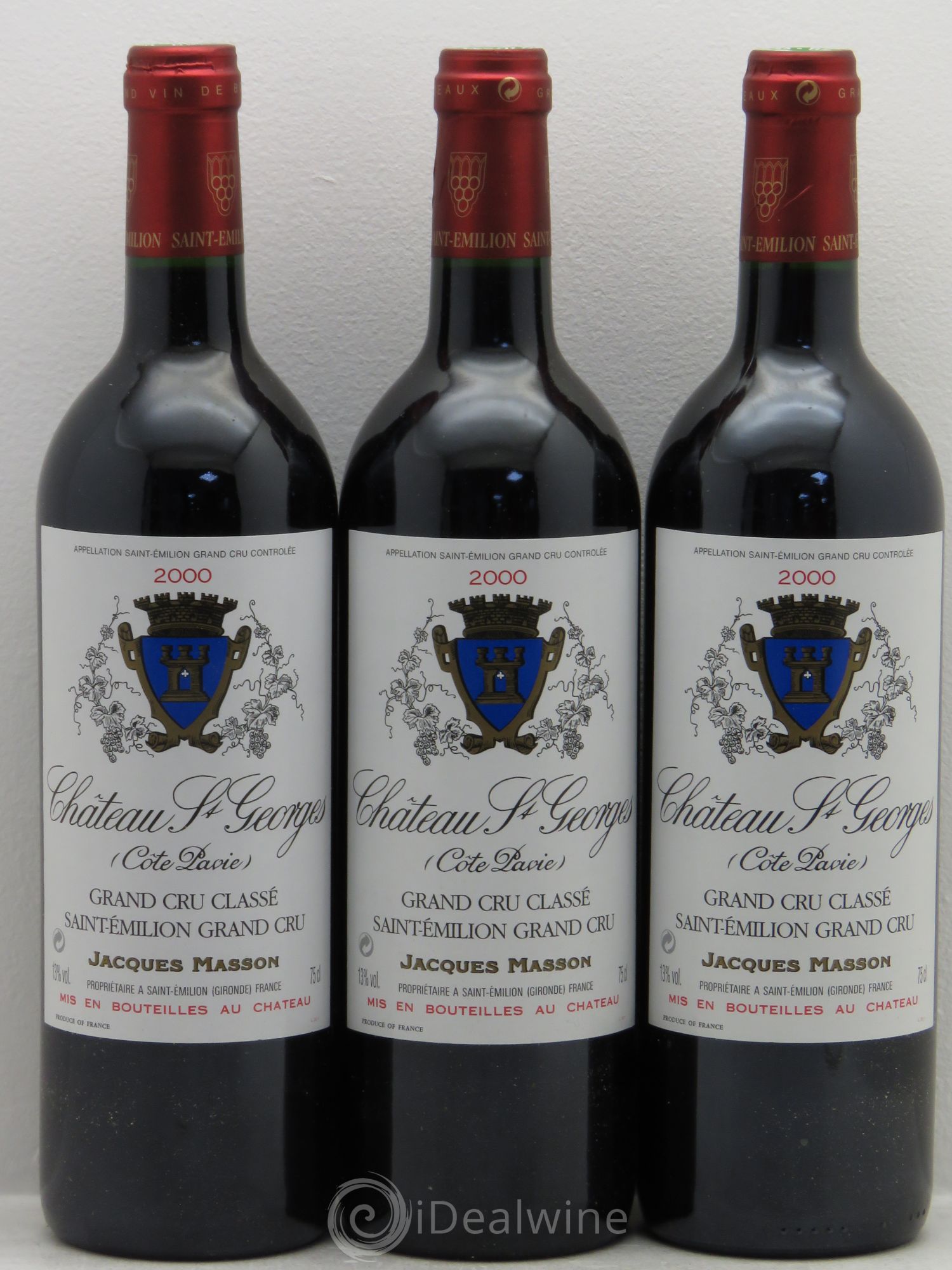 Château Saint-Georges 2000 - Lot de 3 bouteilles - 0
