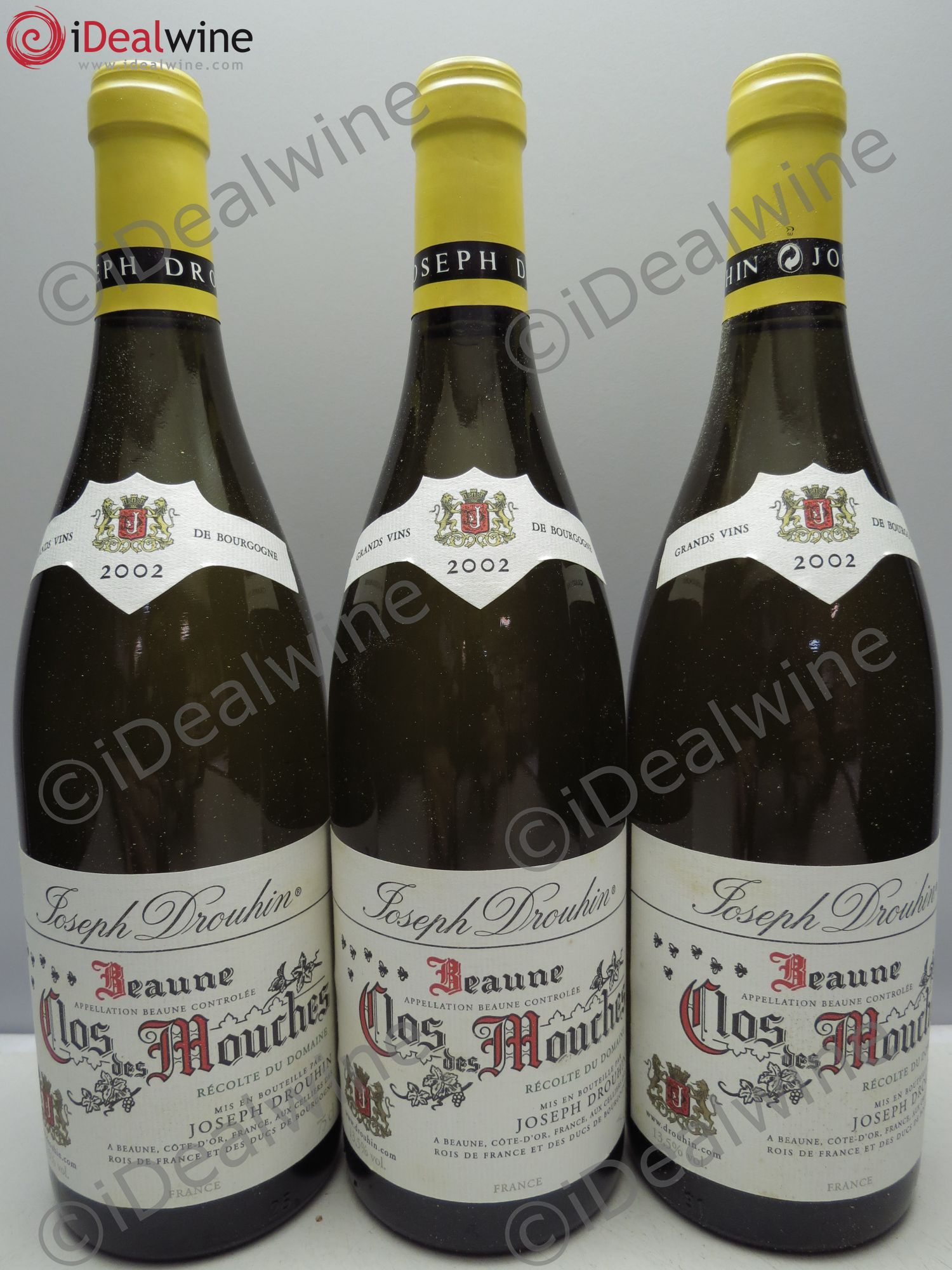 Beaune 1er Cru Clos des Mouches Joseph Drouhin 2002 - Lot de 3 bouteilles - 0