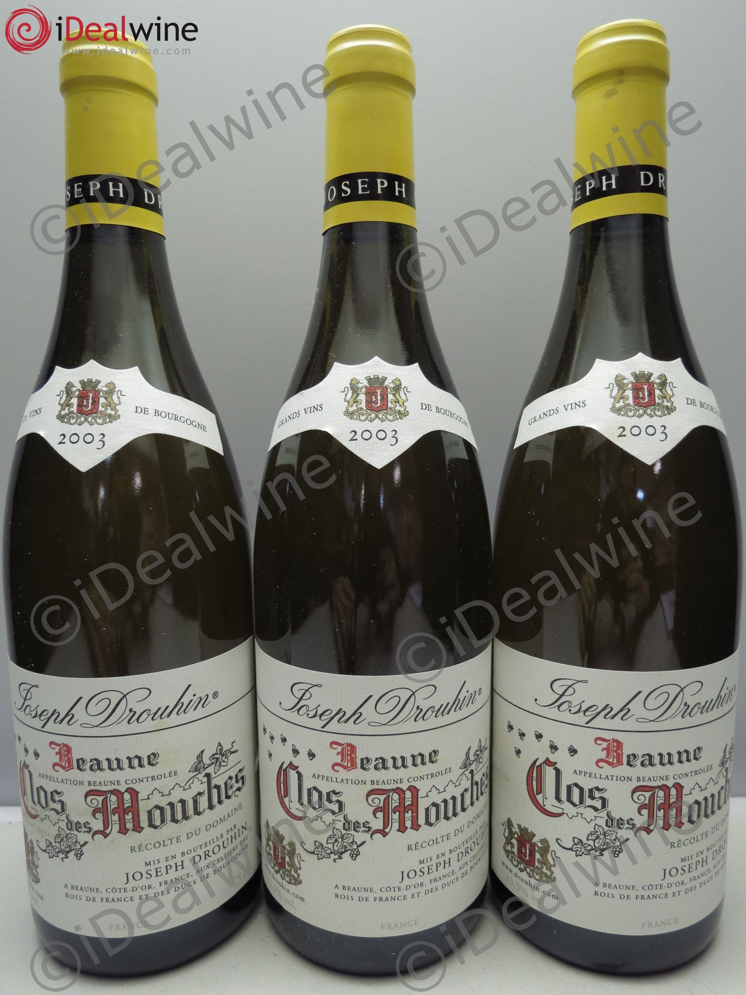 Beaune 1er Cru Clos des Mouches Joseph Drouhin 2003 - Lot de 3 bouteilles - 0