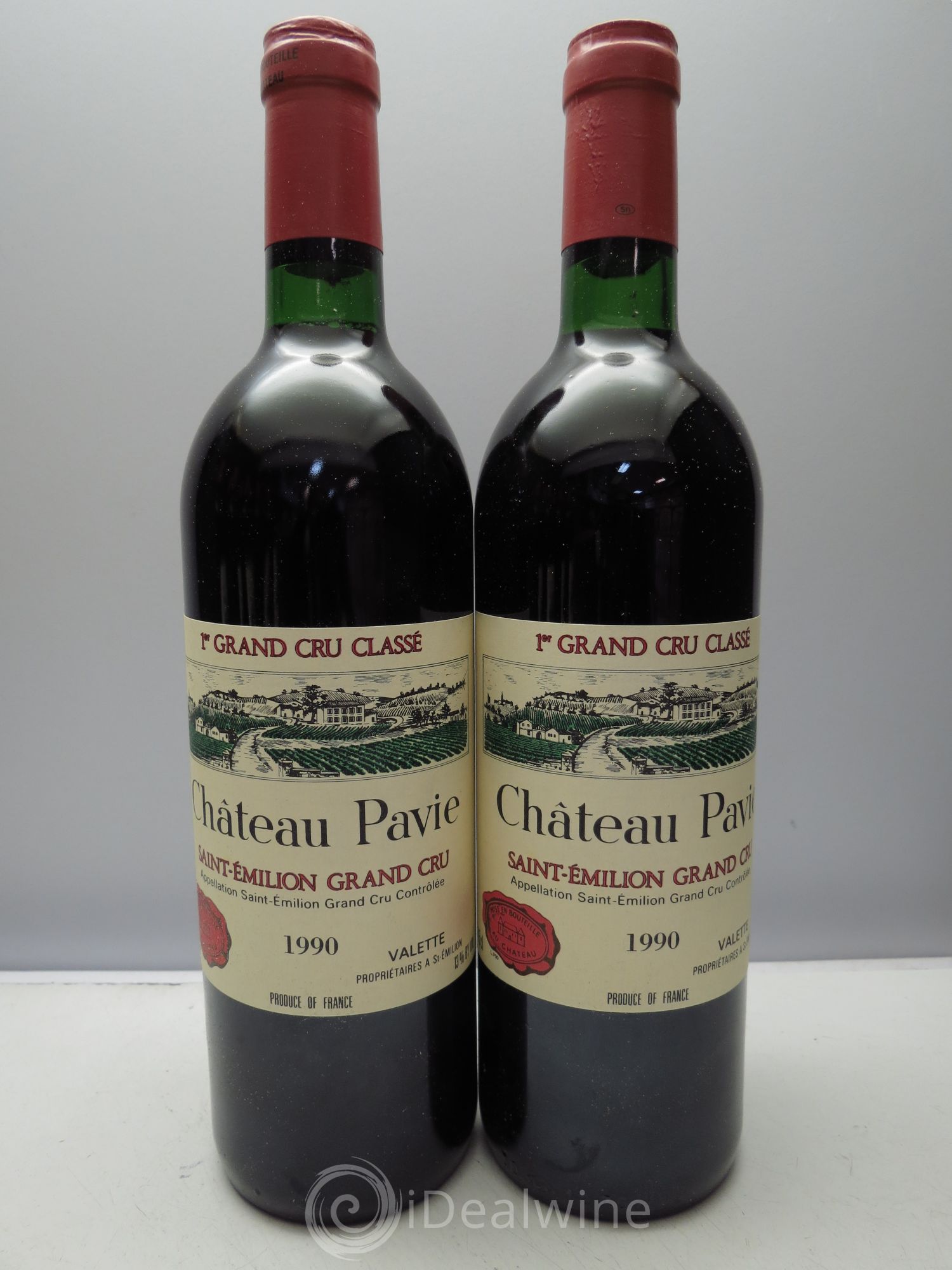 Château Pavie 1er Grand Cru Classé A 1990 - Lot de 12 bouteilles - 1