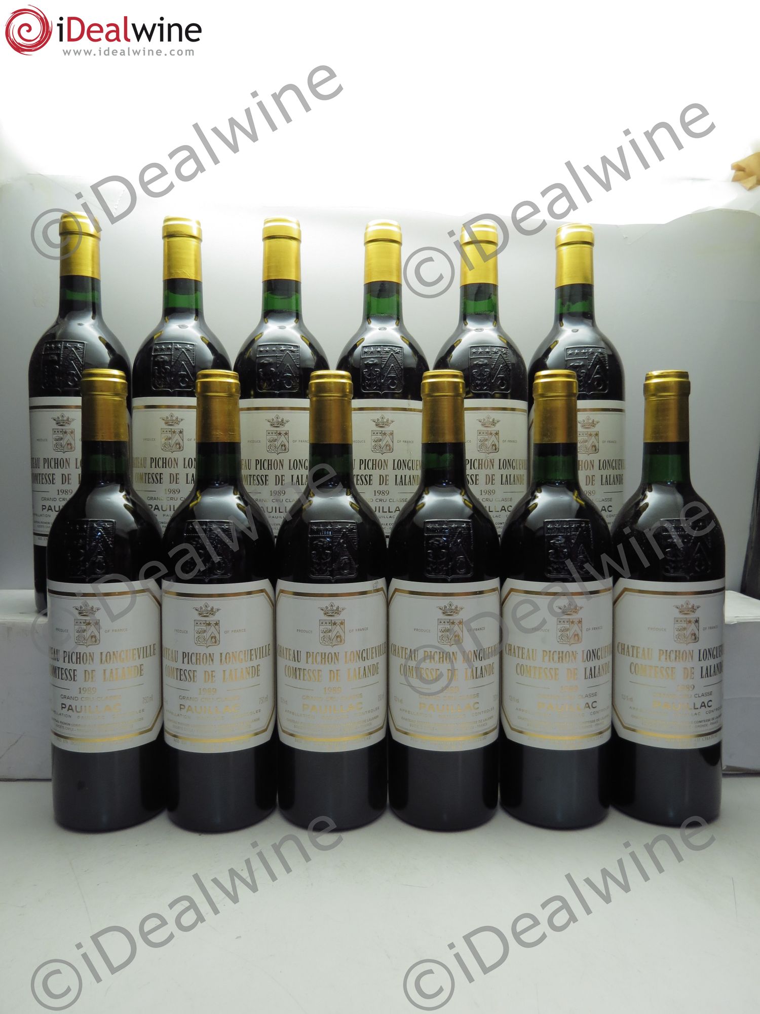 Château Pichon Longueville Comtesse de Lalande 2ème Grand Cru Classé 1989 - Lot de 12 bouteilles - 0